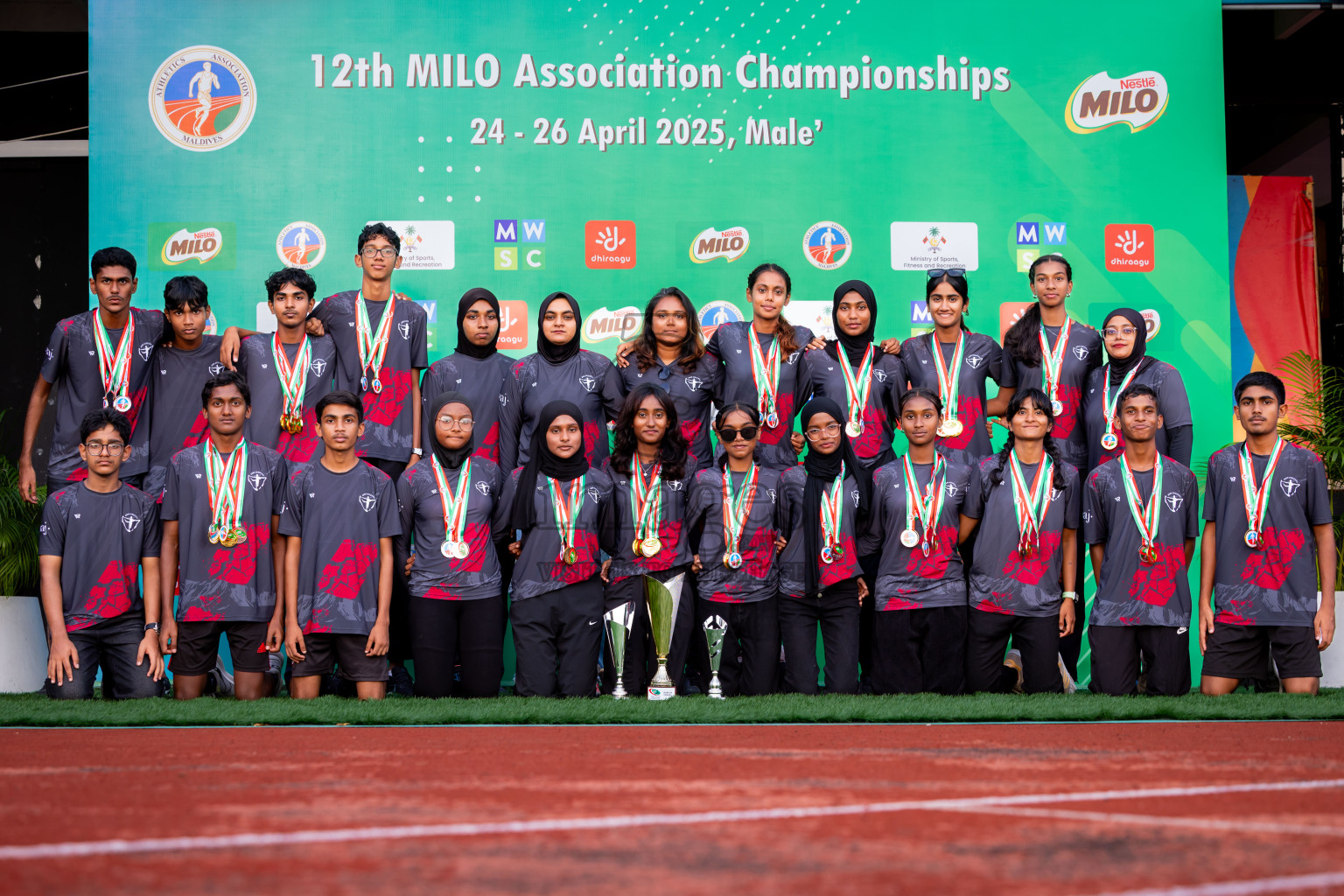 Day 3 of 12th Milo Association Championships was held in Ekuveni Track at Male', Maldives on Saturday, 26th April 2025. Photos: Nausham Waheed / images.mv