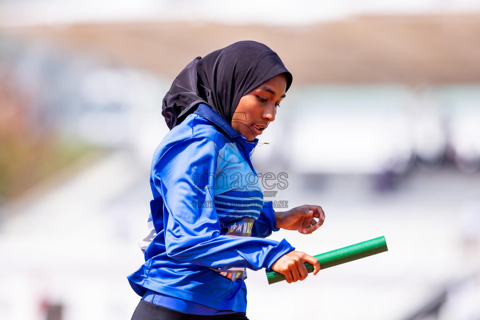 Day 6 of MWSC Interschool Athletics Championships 2024 held in Hulhumale Running Track, Hulhumale, Maldives on Thursday, 14th November 2024. Photos by: Nausham Waheed / Images.mv