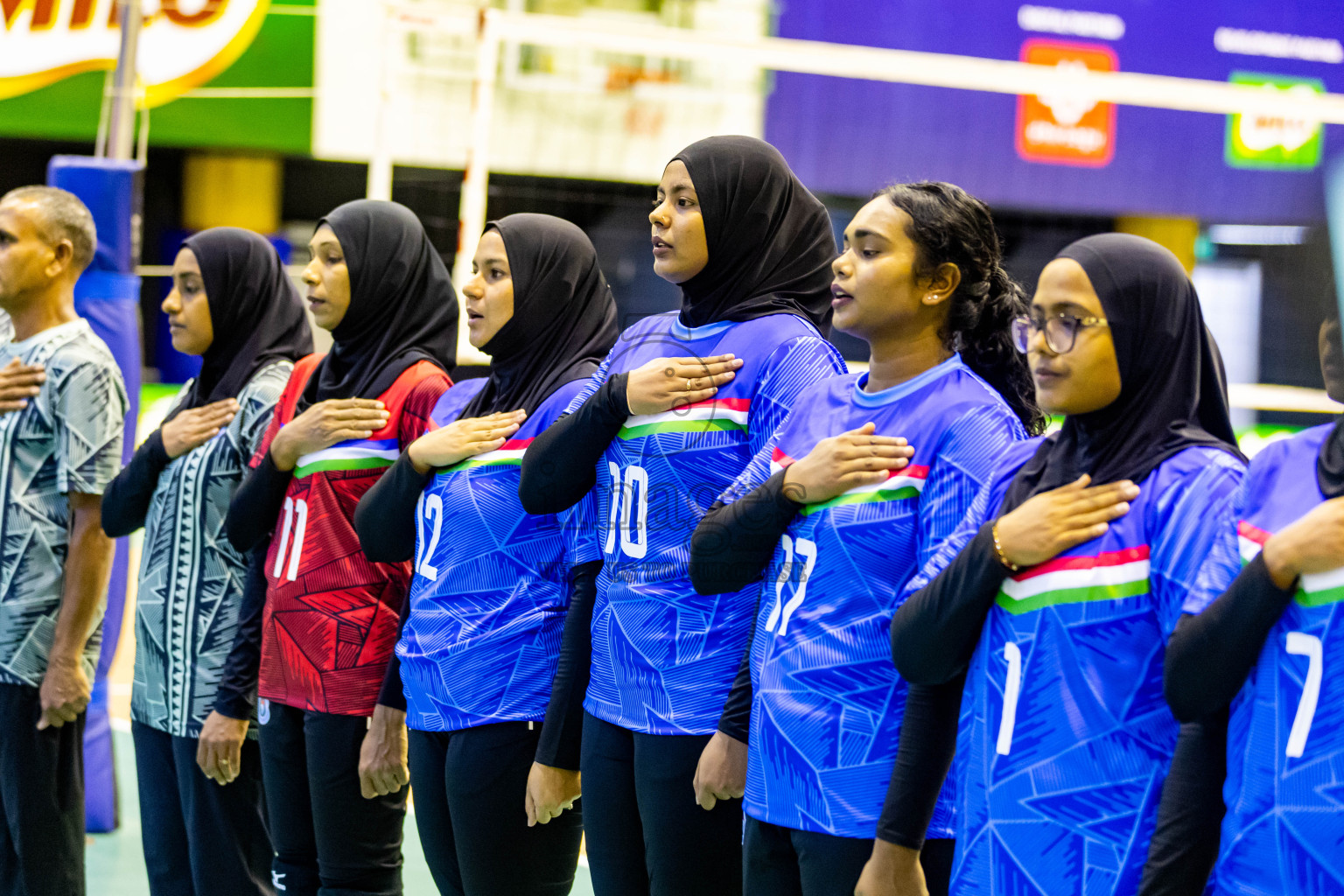 Day 1 of Women's Division of Milo VAM Cup 2024 held in Male', Maldives on Tuesday, 8th July 2024 at Social Center Indoor Hall Photos By: Nausham Waheed / images.mv