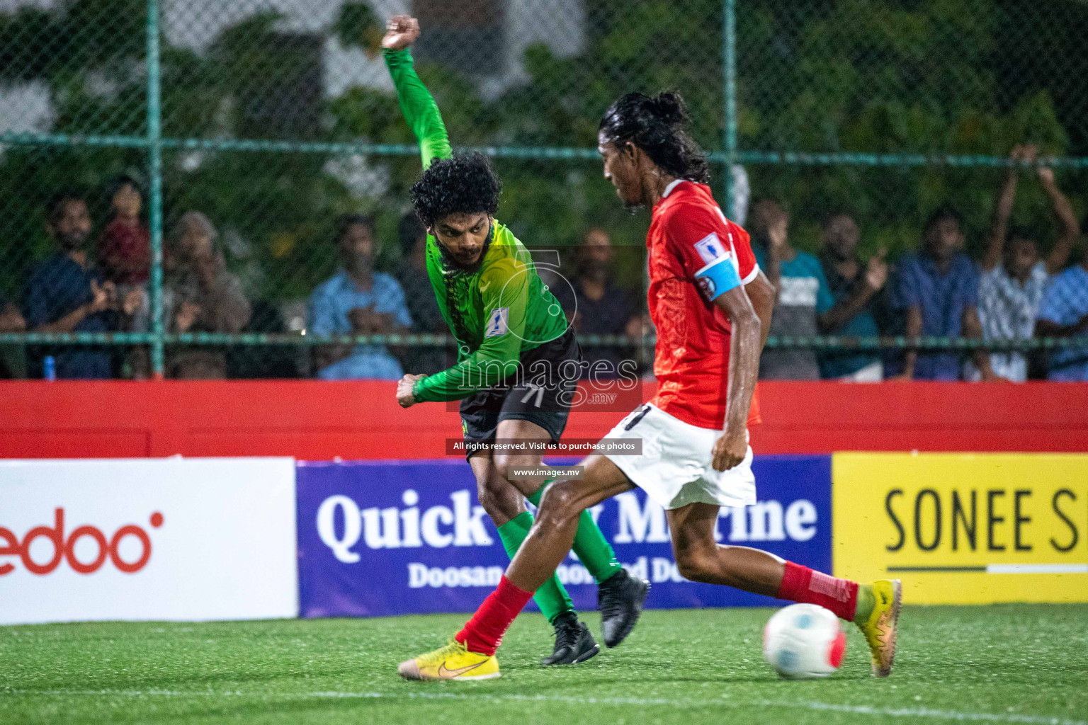 HA. Ihavandhoo vs HA. Vashafaru in Golden Futsal Challenge 2023 on 05 February 2023 in Hulhumale, Male, Maldives