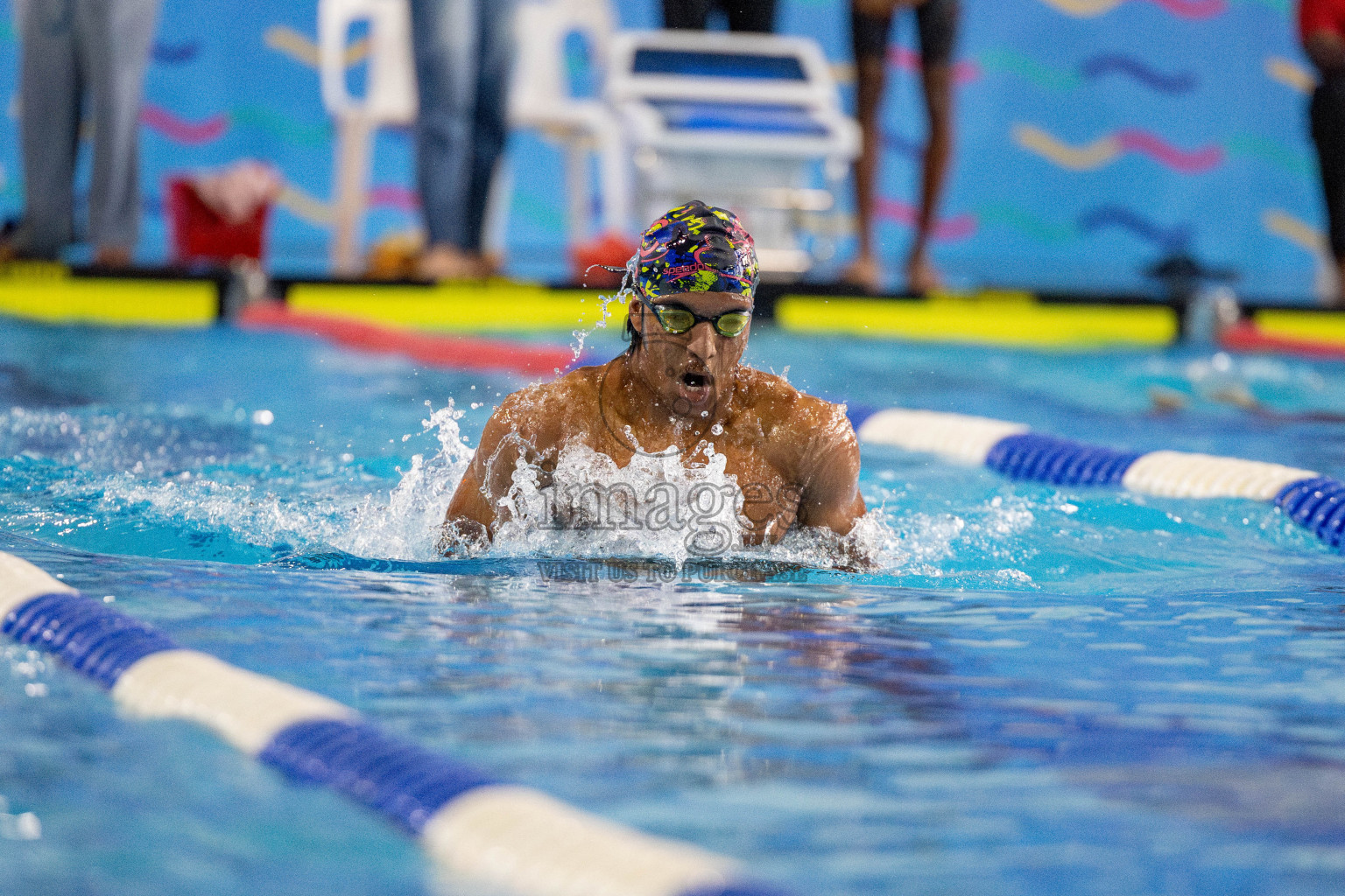 Day 4 of National Swimming Competition 2024 held in Hulhumale', Maldives on Monday, 16th December 2024. 
Photos: Hassan Simah / images.mv