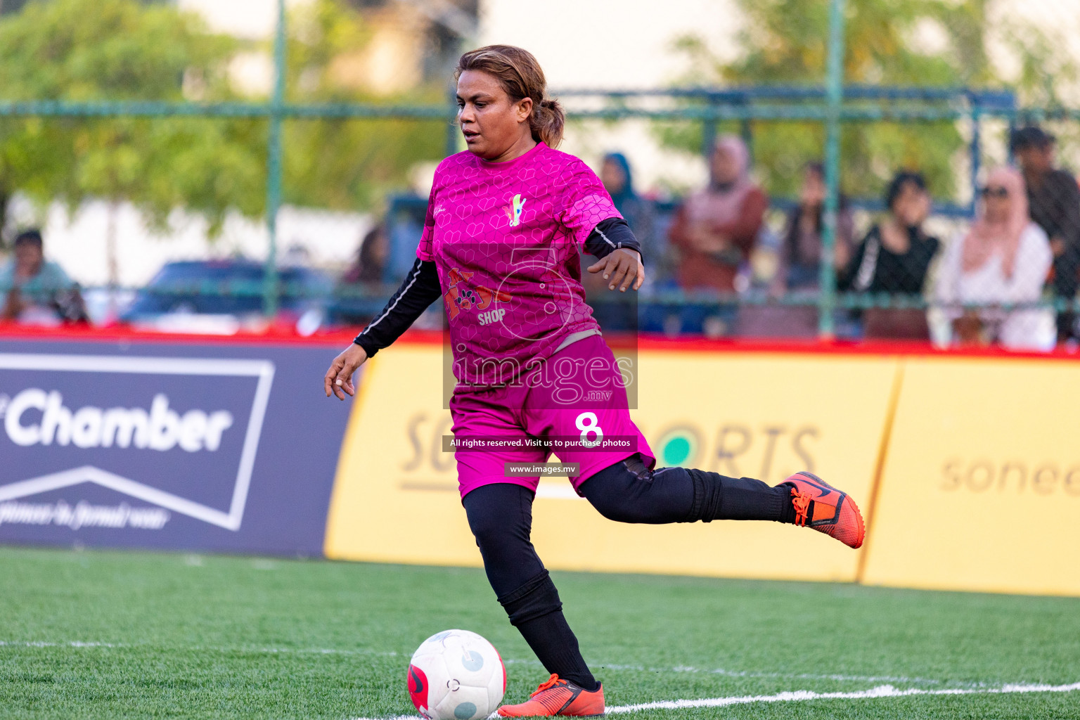 Team Fenaka vs Club MYS in Eighteen Thirty Women's Futsal Fiesta 2022 was held in Hulhumale', Maldives on Monday, 17th October 2022. Photos: Mohamed Mahfooz Moosa / images.mv