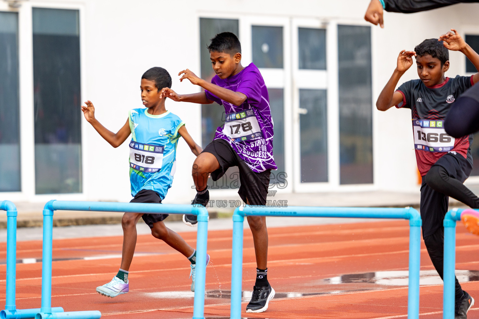 Day 2 of MWSC Interschool Athletics Championships 2024 held in Hulhumale Running Track, Hulhumale, Maldives on Sunday, 10th November 2024. 
Photos by:  Hassan Simah / Images.mv