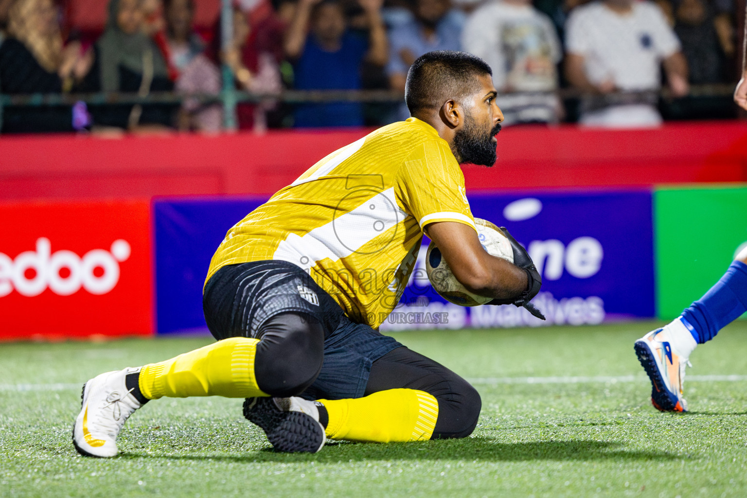 HA Kelaa vs HA Hoarafushi in Day 13 of Golden Futsal Challenge 2025 was held on Friday, 17th January 2025, in Hulhumale', Maldives. Photos: Nausham Waheed / images.mv