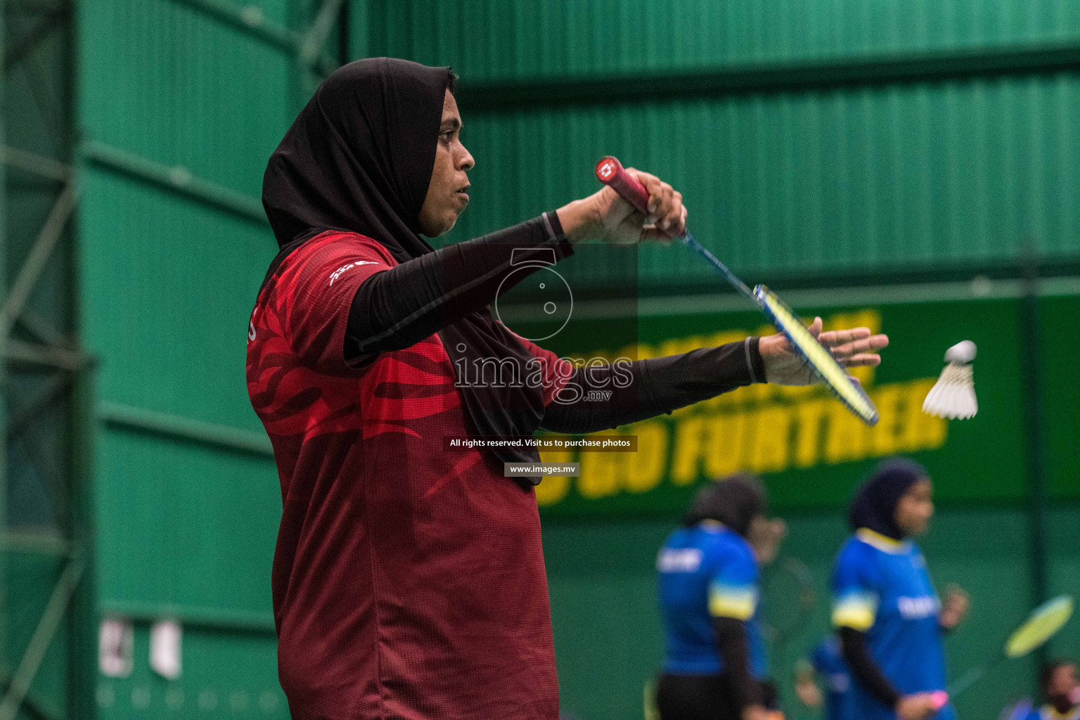 Day 5 of Badminton association mixed group championship 2021 held in Male', Maldives Photos by Nausham Waheed