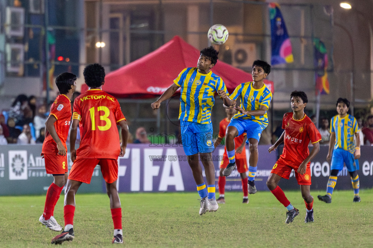 Valencia vs Victory Sports Club in Day 7 of Dhivehi Youth League 2024 held at Henveiru Stadium on Sunday, 1st December 2024. Photos: Shuu Abdul Sattar, / Images.mv