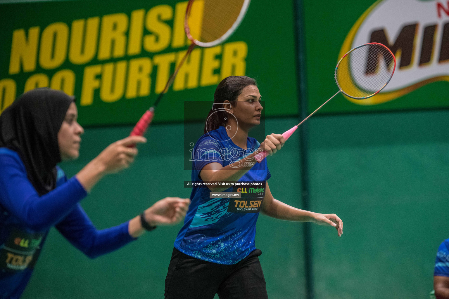 Final of Badminton association mixed group championship 2021 held in Male', Maldives Photos by Nausham Waheed