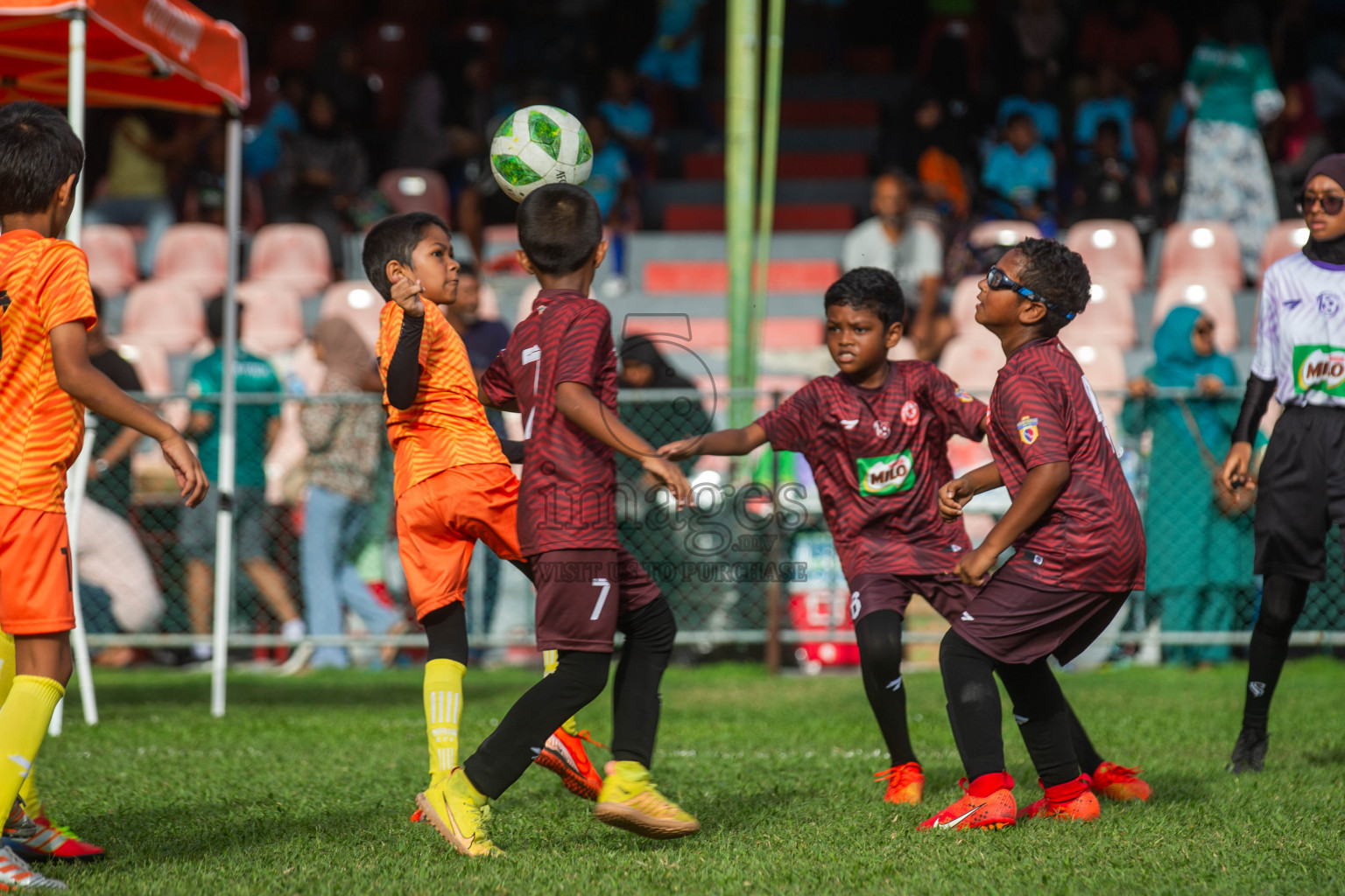 Day 2 of MILO Kids Football Fiesta was held at National Stadium in Male', Maldives on Saturday, 24th February 2024.