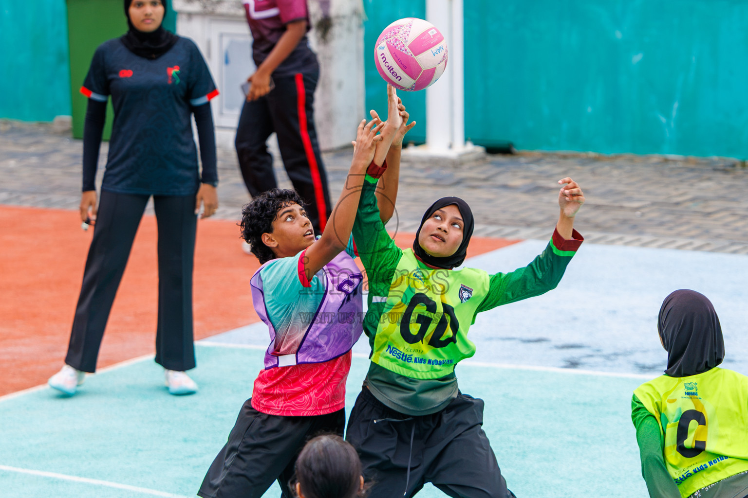 Day 1 of 4th Junior Netball Championship was held at Netball Synthetic Court, Male', Maldives on Saturday, 17th October 2026. Photos: Mohamed Shavir Rasheed, Hussain Zain Ali / images.mv