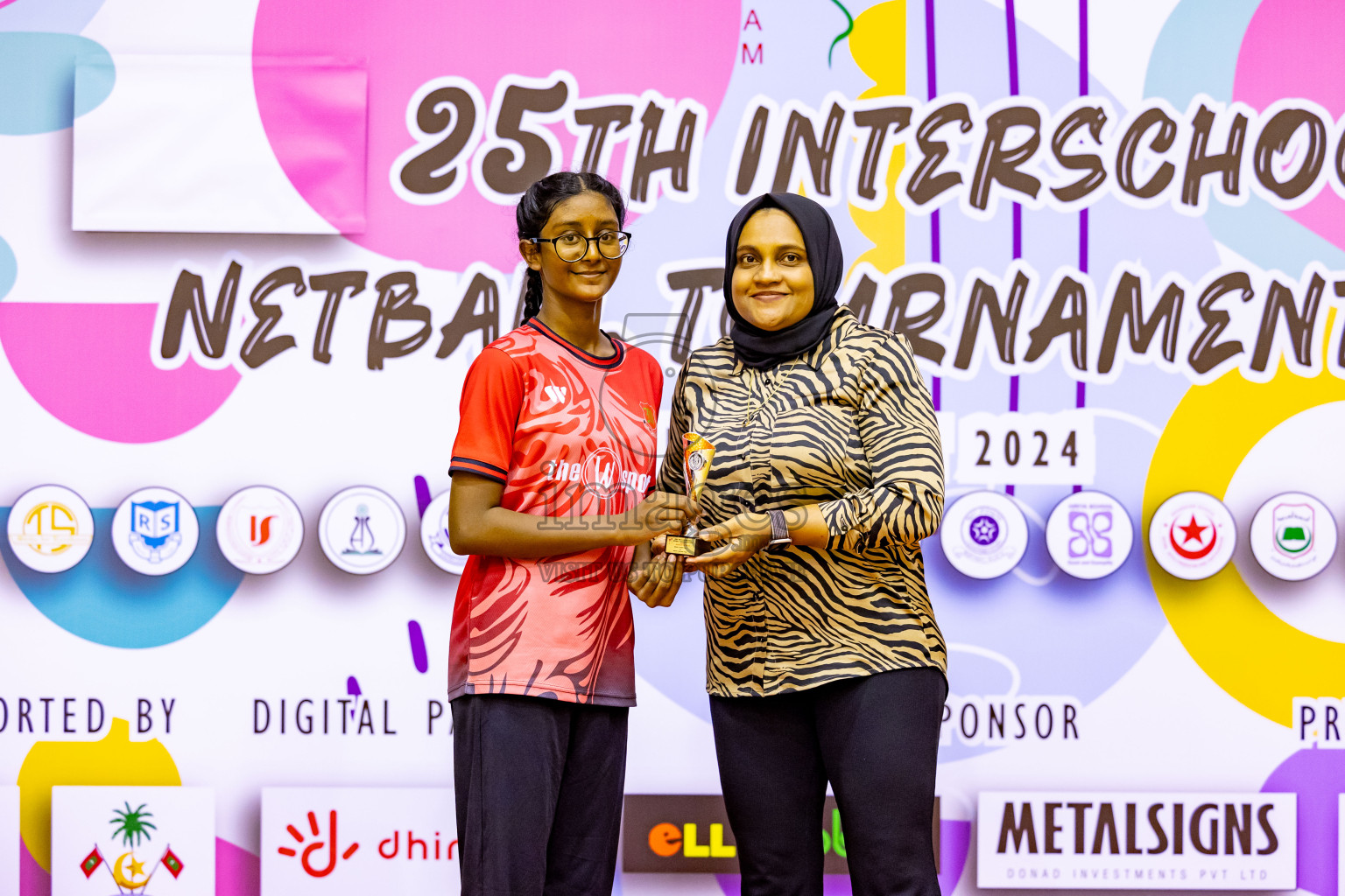 Day 13 of 25th Inter-School Netball Tournament was held in Social Center at Male', Maldives on Saturday, 24th August 2024. Photos: Hassan Simah / images.mv