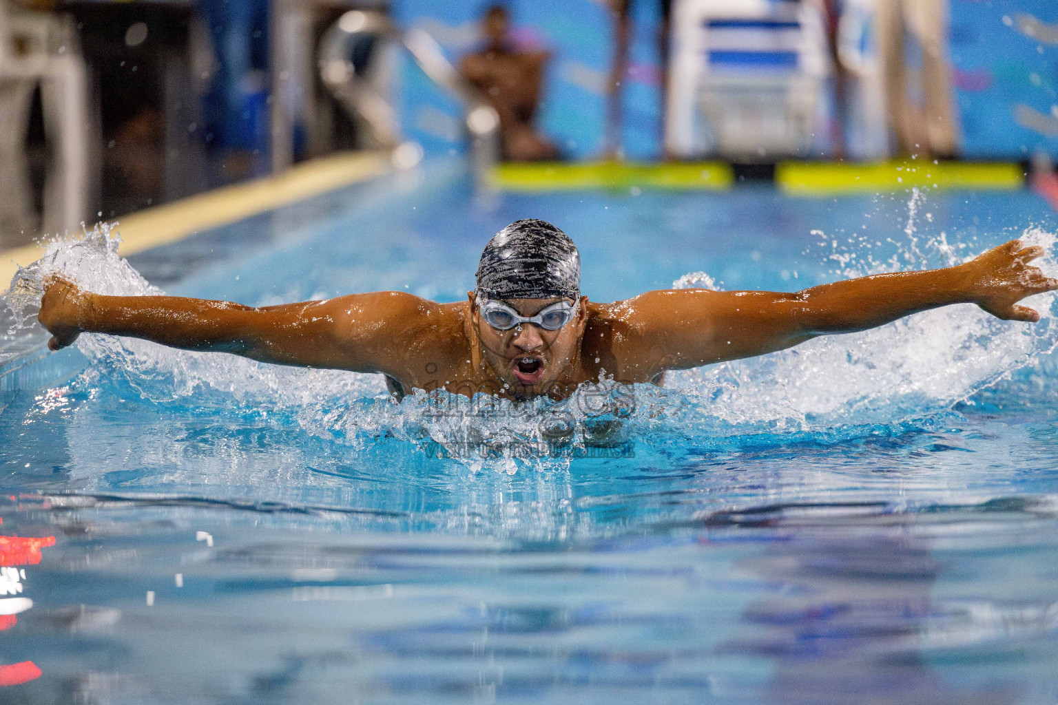 Day 4 of National Swimming Competition 2024 held in Hulhumale', Maldives on Monday, 16th December 2024. 
Photos: Hassan Simah / images.mv