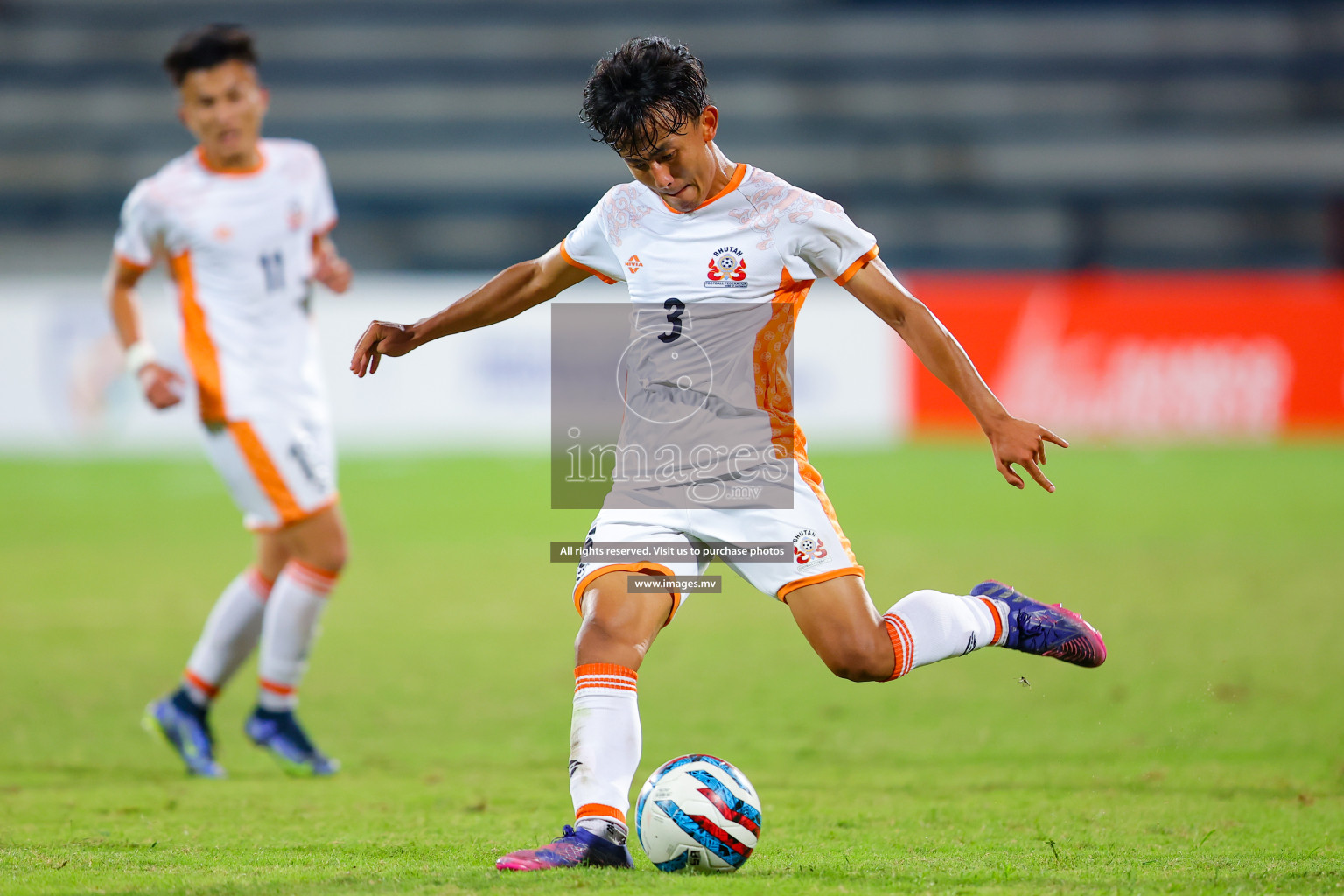 Bhutan vs Bangladesh in SAFF Championship 2023 held in Sree Kanteerava Stadium, Bengaluru, India, on Wednesday, 28th June 2023. Photos: Nausham Waheed, Hassan Simah / images.mv