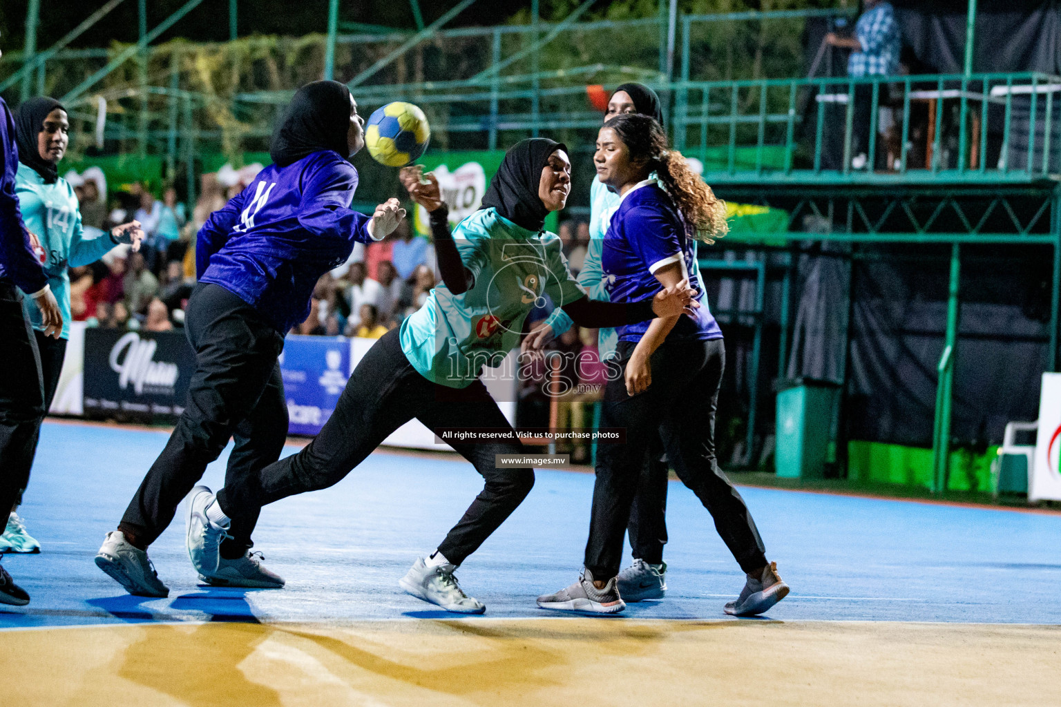 Day 8 of 7th Inter-Office/Company Handball Tournament 2023, held in Handball ground, Male', Maldives on Friday, 23rd September 2023 Photos: Hassan Simah/ Images.mv