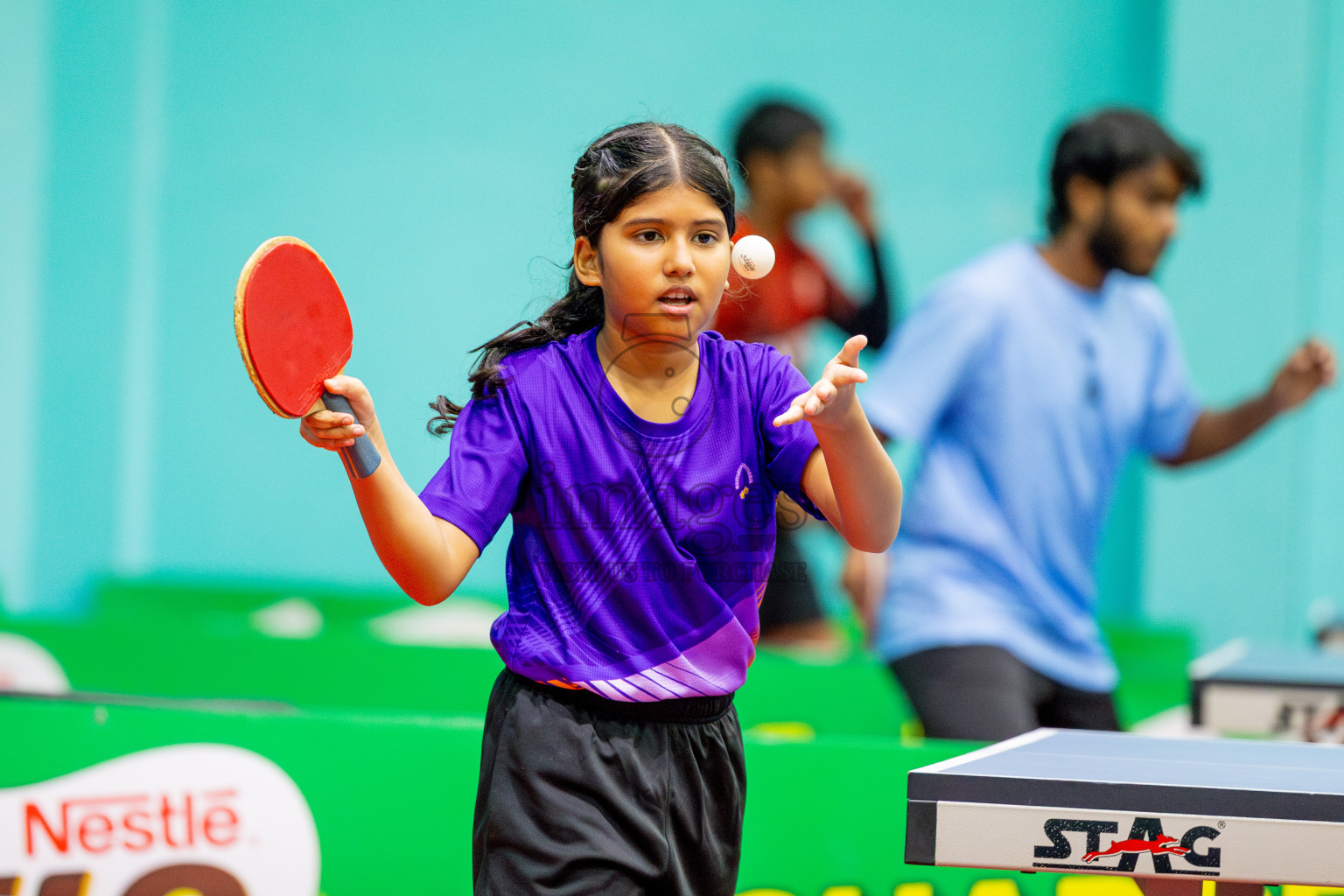 Day 4 of Interschool Table Tennis Tournament 2025 held at Male' TT Hall, Male', Maldives on Sunday, 18th May 2025.
Photos By: Ismail Thoriq / images.mv