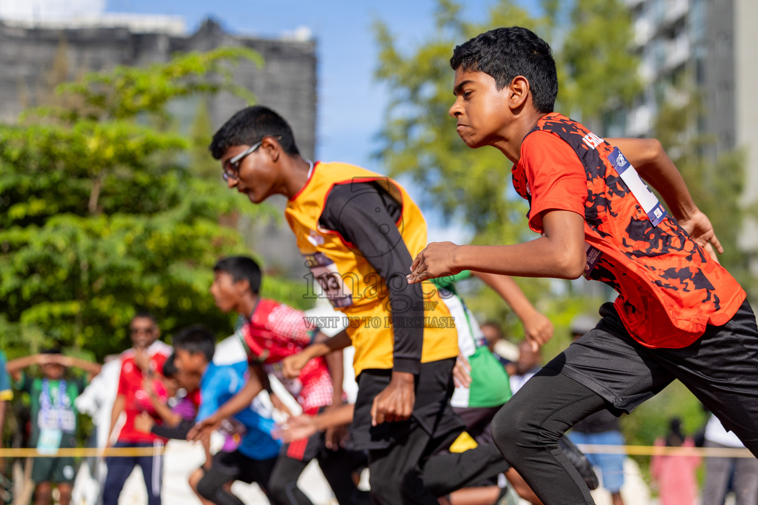 Day 1 of MWSC Interschool Athletics Championships 2024 held in Hulhumale Running Track, Hulhumale, Maldives on Saturday, 9th November 2024. 
Photos by: Ismail Thoriq, Hassan Simah / Images.mv