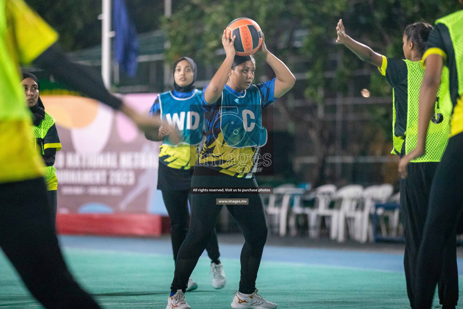 Day 7 of 20th Milo National Netball Tournament 2023, held in Synthetic Netball Court, Male', Maldives on 5th June 2023 Photos: Nausham Waheed/ Images.mv