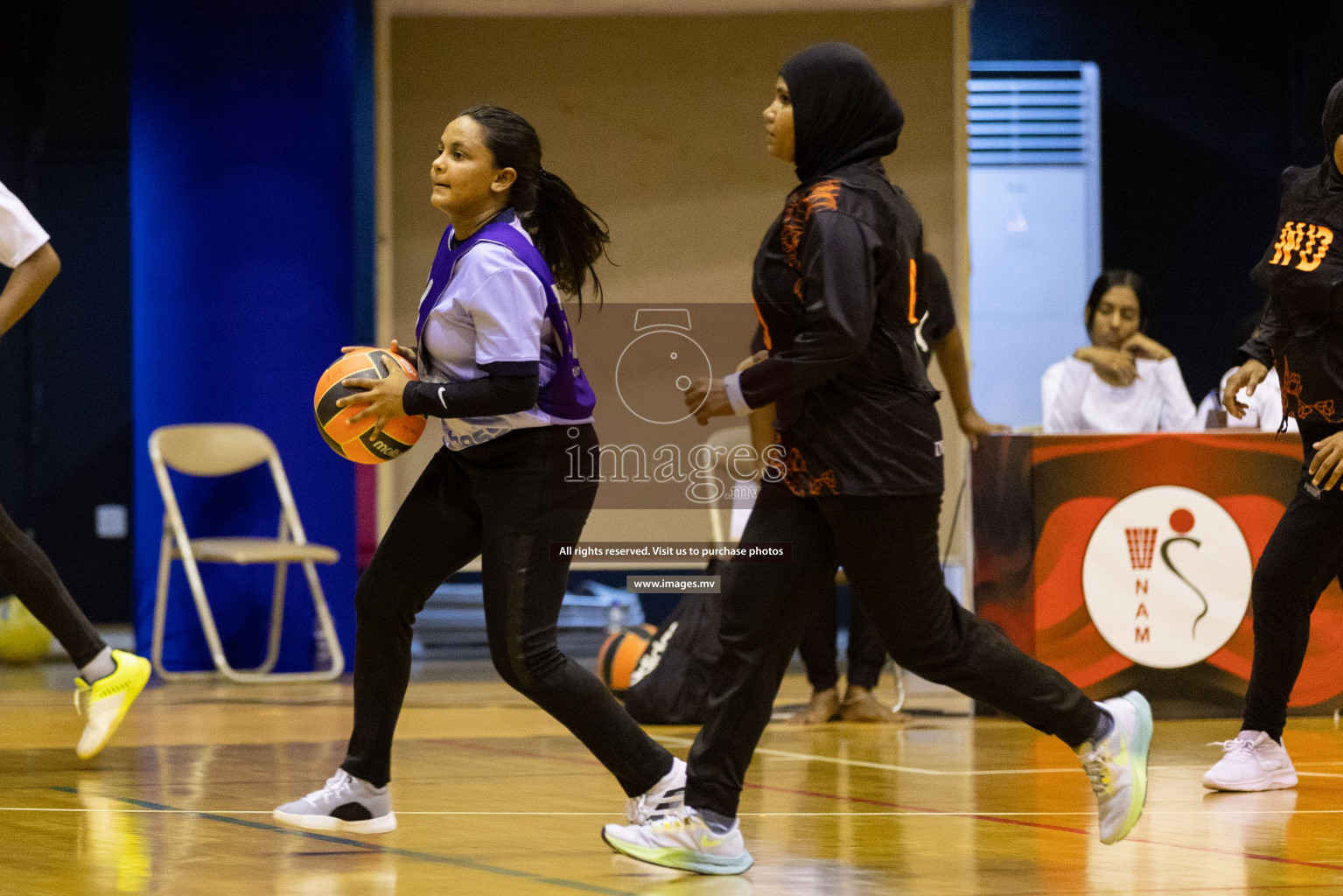 Club Matrix vs VYANSA in the Milo National Netball Tournament 2022 on 20 July 2022, held in Social Center, Male', Maldives. Photographer: Shuu / Images.mv