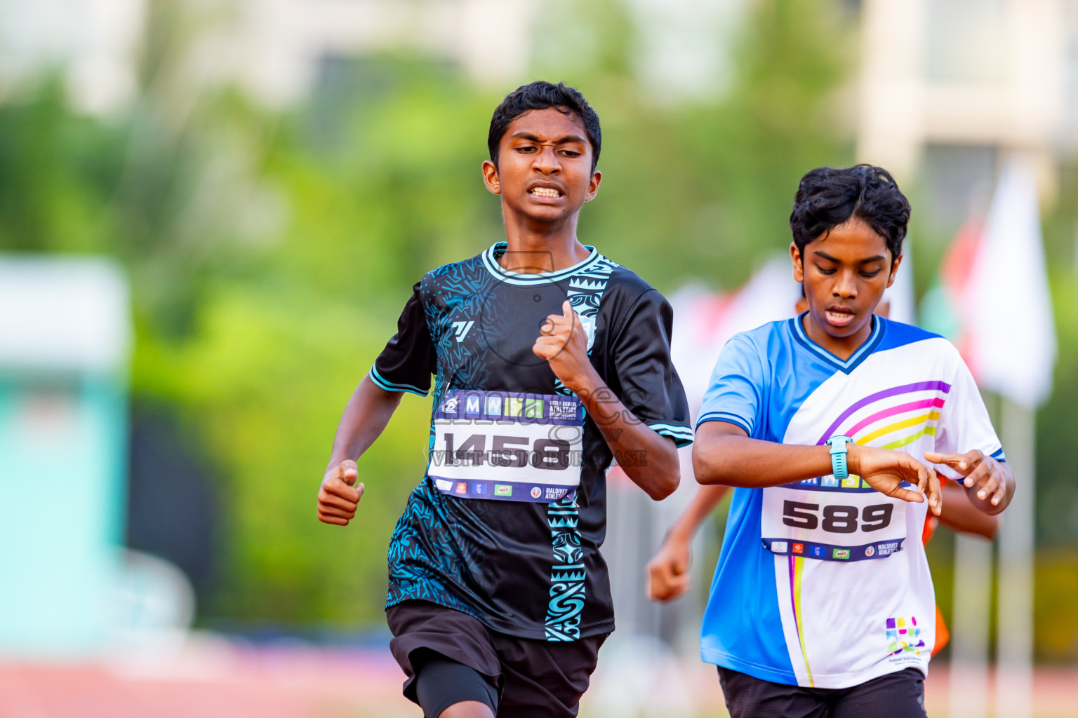 Day 5 of MWSC Interschool Athletics Championships 2024 held in Hulhumale Running Track, Hulhumale, Maldives on Wednesday, 13th November 2024. Photos by: Nausham Waheed / Images.mv