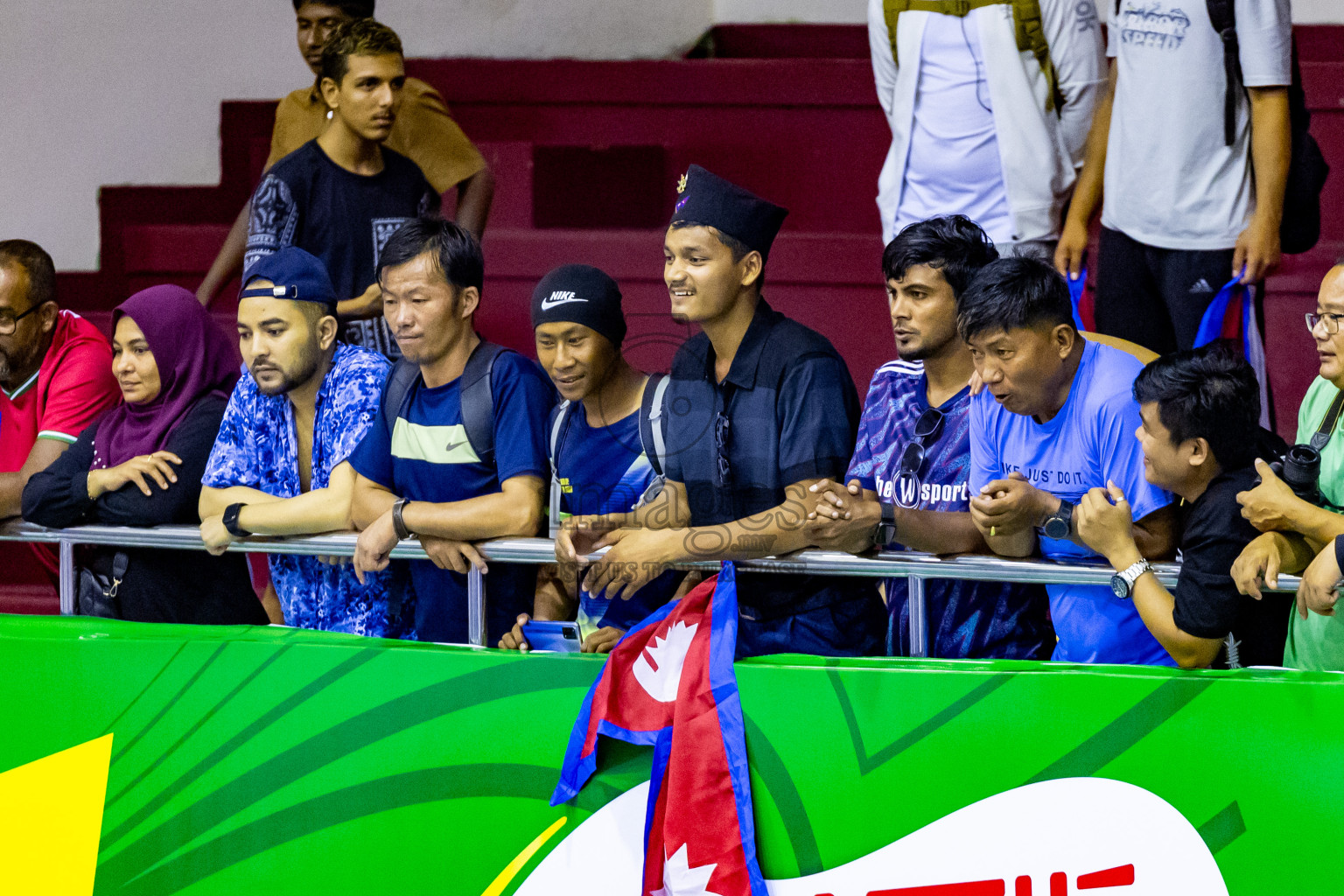 Nepal vs Sri Lanka in Day 1 of CAVA U20 Woman's Volleyball Championship 2024 was held in Social Center, Male', Maldives on 18th July 2024. Photos: Nausham Waheed / images.mv