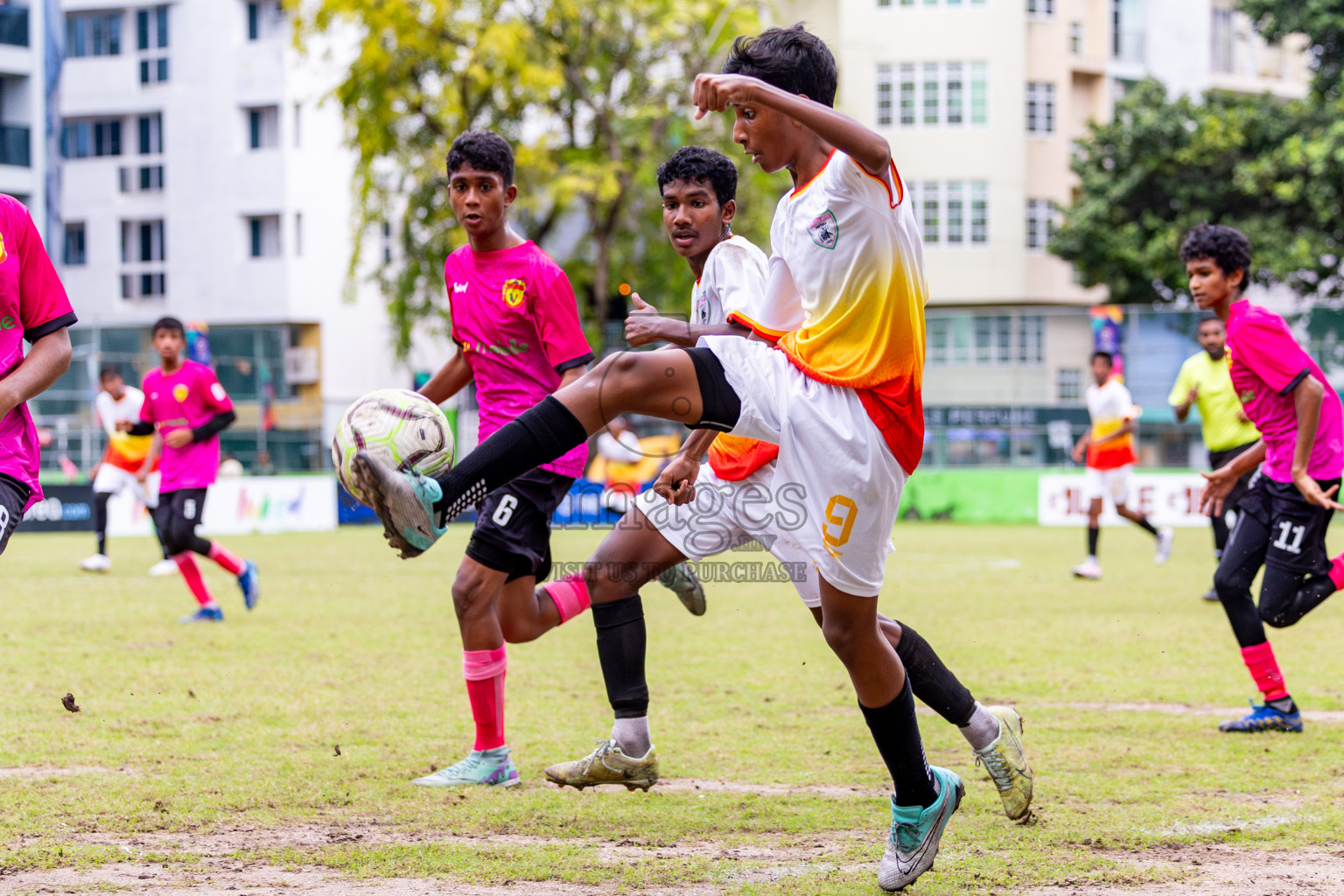 Club Eagles vs United Victory (U14) in Day 11 of Dhivehi Youth League 2024 held at Henveiru Stadium on Tuesday, 17th December 2024. Photos: Nausham Waheed / Images.mv