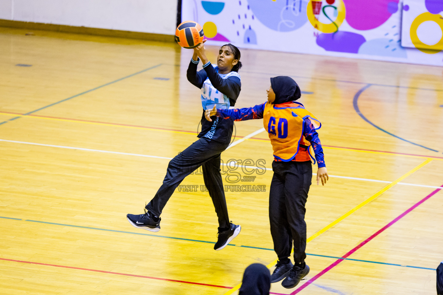 Day 2 of 25th Inter-School Netball Tournament was held in Social Center at Male', Maldives on Saturday, 10th August 2024. Photos: Nausham Waheed / images.mv