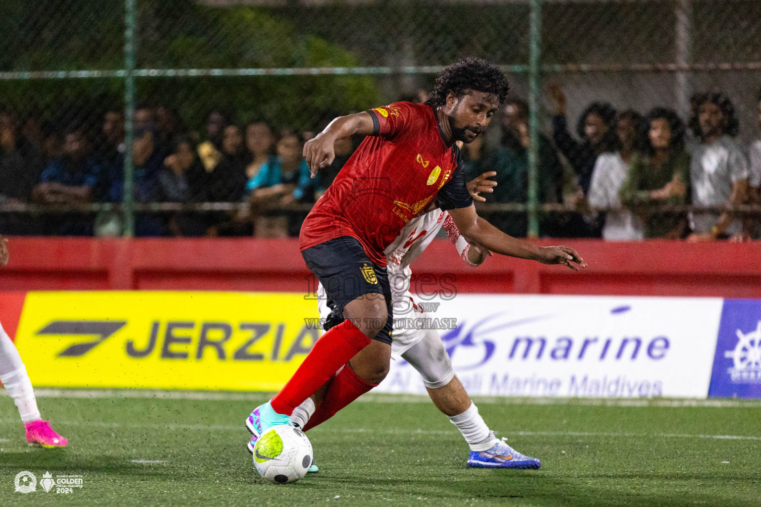 L Maavah vs L Gan in Day 7 of Golden Futsal Challenge 2024 was held on Saturday, 20th January 2024, in Hulhumale', Maldives Photos: Ismail Thoriq / images.mv