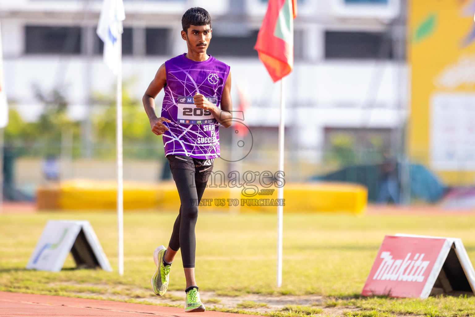 Day 5 of MWSC Interschool Athletics Championships 2024 held in Hulhumale Running Track, Hulhumale, Maldives on Wednesday, 13th November 2024. Photos by: Raif Yoosuf / Images.mv