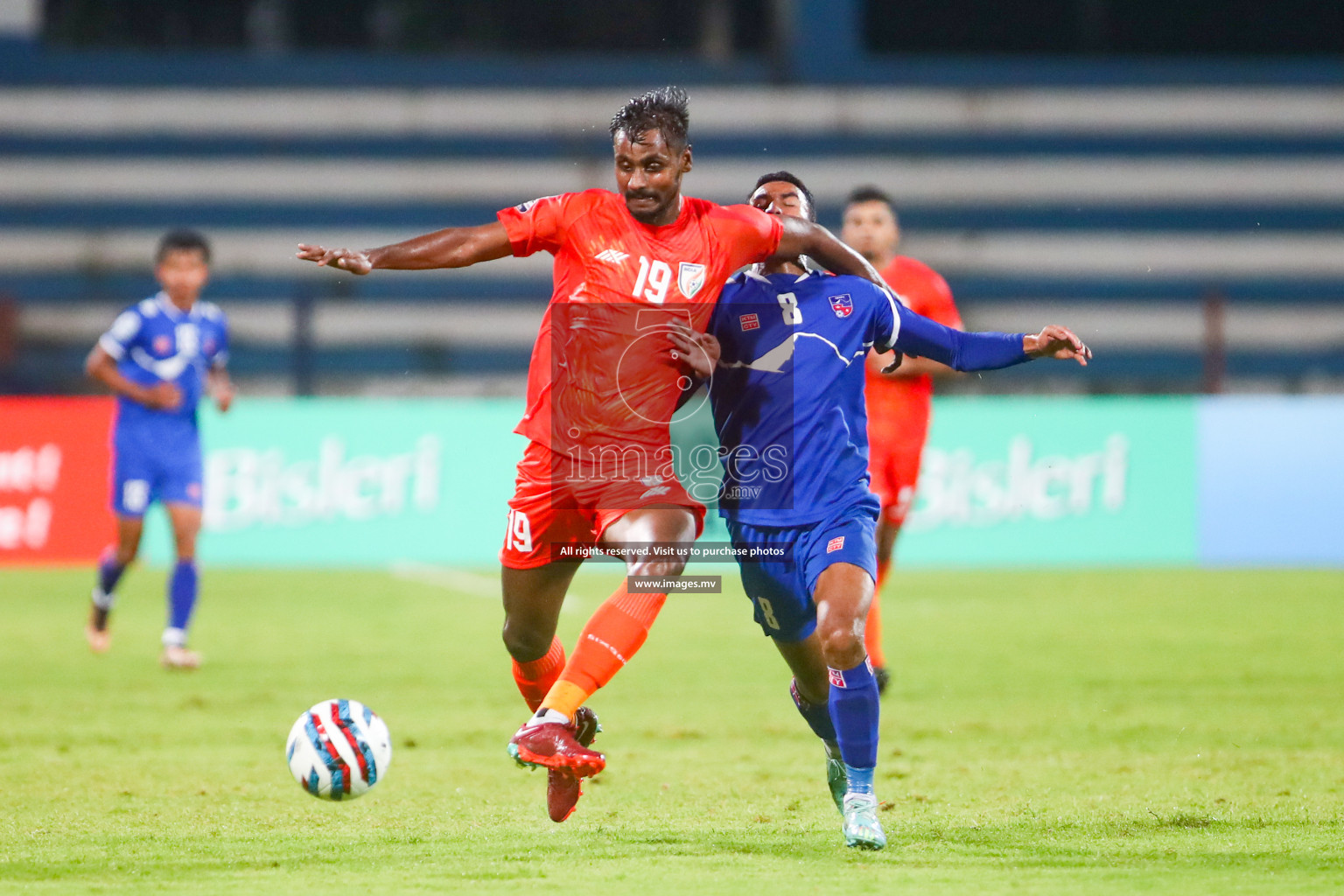 Nepal vs India in SAFF Championship 2023 held in Sree Kanteerava Stadium, Bengaluru, India, on Saturday, 24th June 2023. Photos: Hassan Simah / images.mv