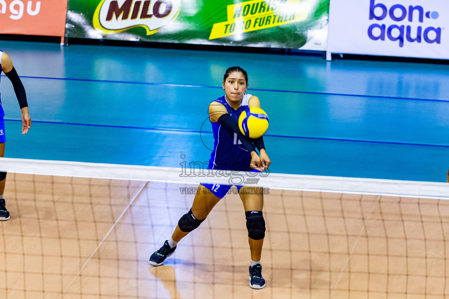 Nepal vs Sri Lanka in Day 1 of CAVA U20 Woman's Volleyball Championship 2024 was held in Social Center, Male', Maldives on 18th July 2024. Photos: Nausham Waheed / images.mv