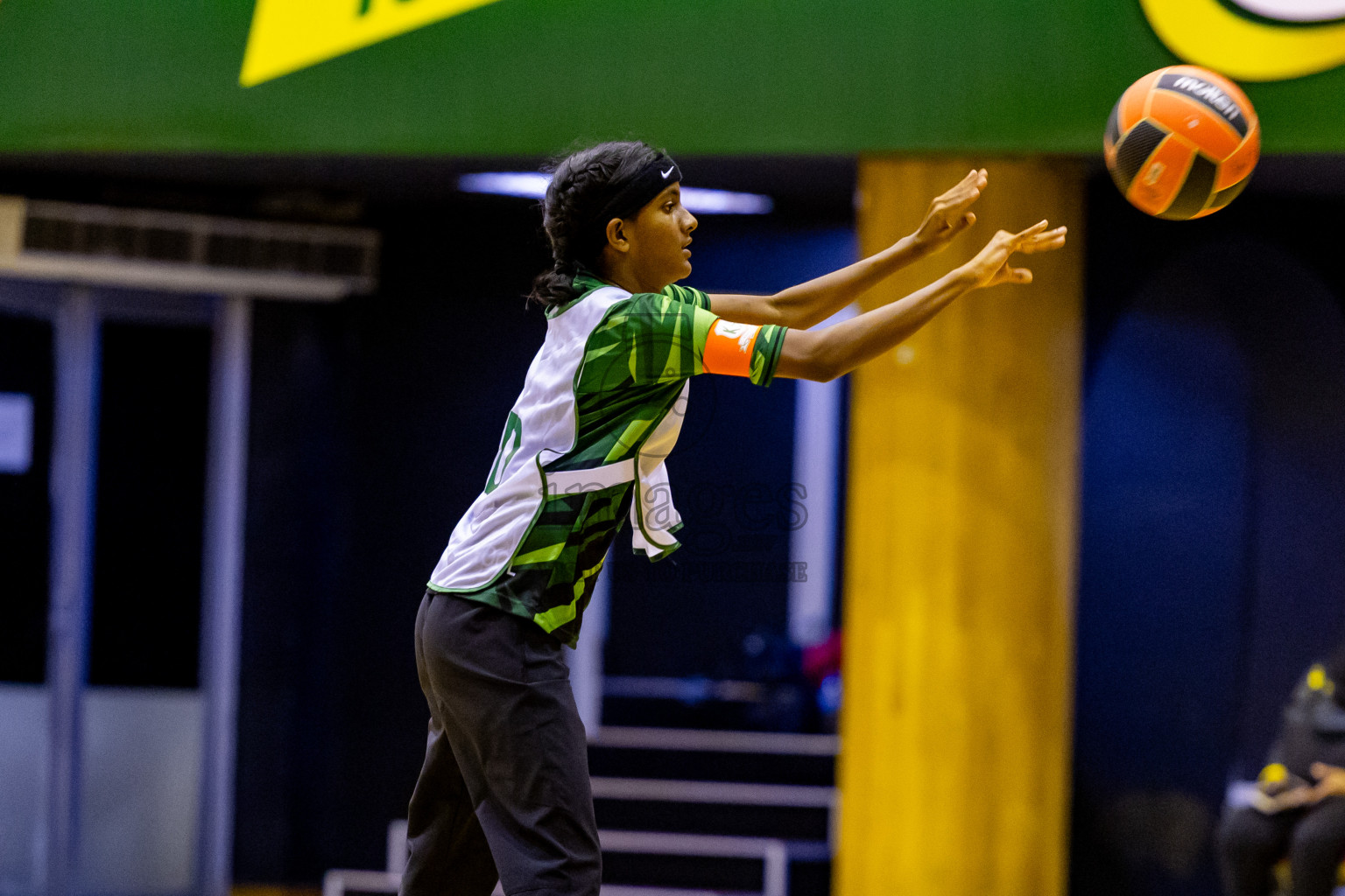 Day 8 of 25th Inter-School Netball Tournament was held in Social Center at Male', Maldives on Sunday, 18th August 2024. Photos: Nausham Waheed / images.mv