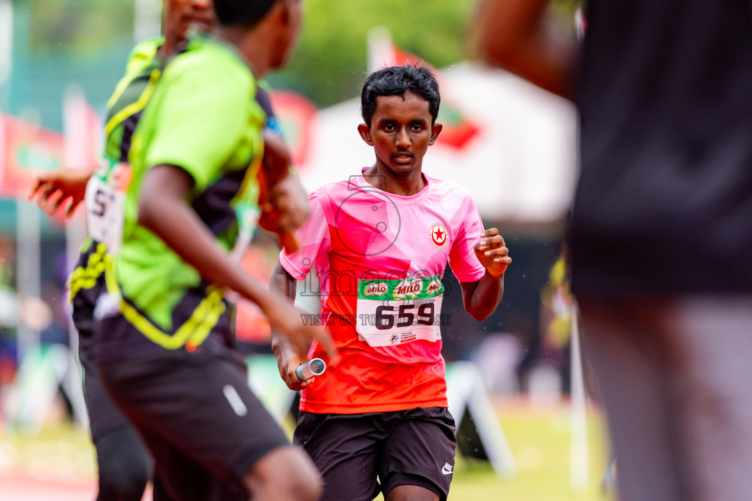 Day 6 of Inter-school Athletics Championship 2025 held in Ekuveni Synthetic Track, Male', Maldives on Sunday, 12th October 2025. Photos by: Nausham Waheed / Images.mv