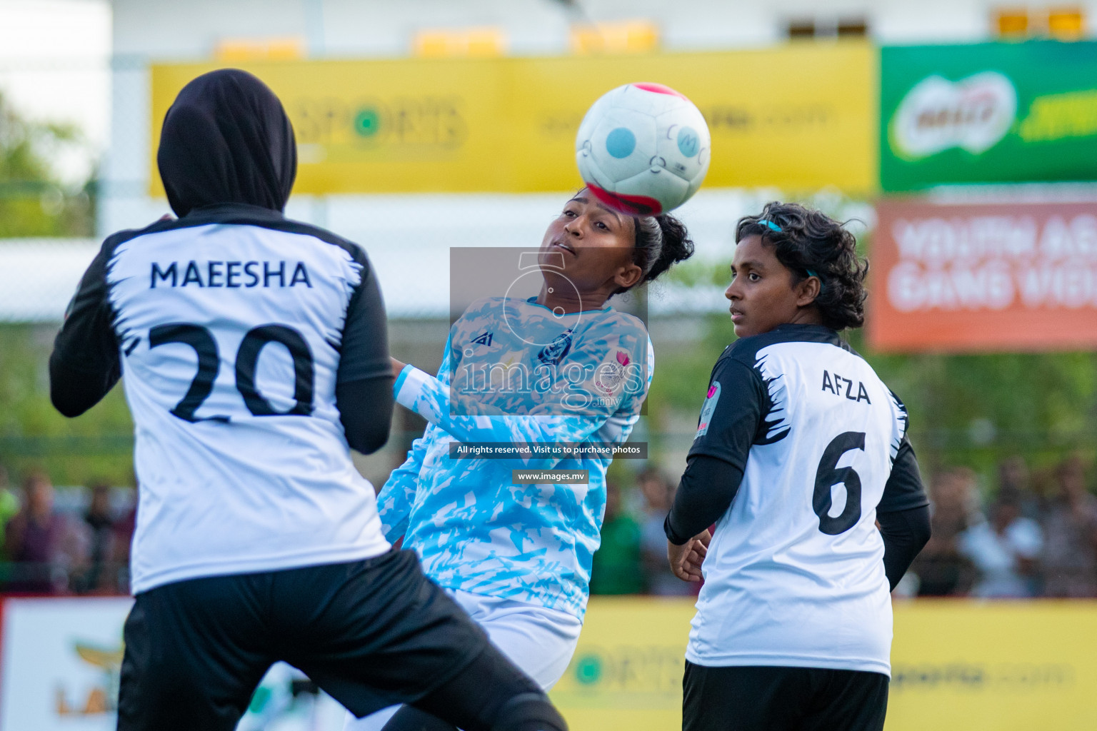 MPL vs DSC in Eighteen Thirty Women's Futsal Fiesta 2022 was held in Hulhumale', Maldives on Monday, 17th October 2022. Photos: Hassan Simah, Mohamed Mahfooz Moosa / images.mv