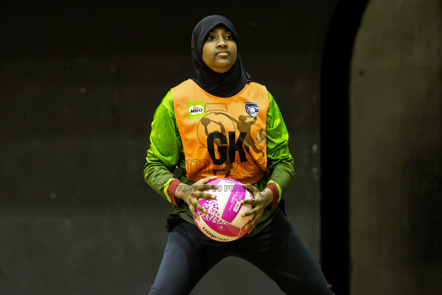 FIONTI A team vs Fionti SC in Day 5 of 3rd Netball Junior Championship, held at Social Center on Thursday 23rd January 2025 . Photos: Shuu Abdul Sattar / images.mv