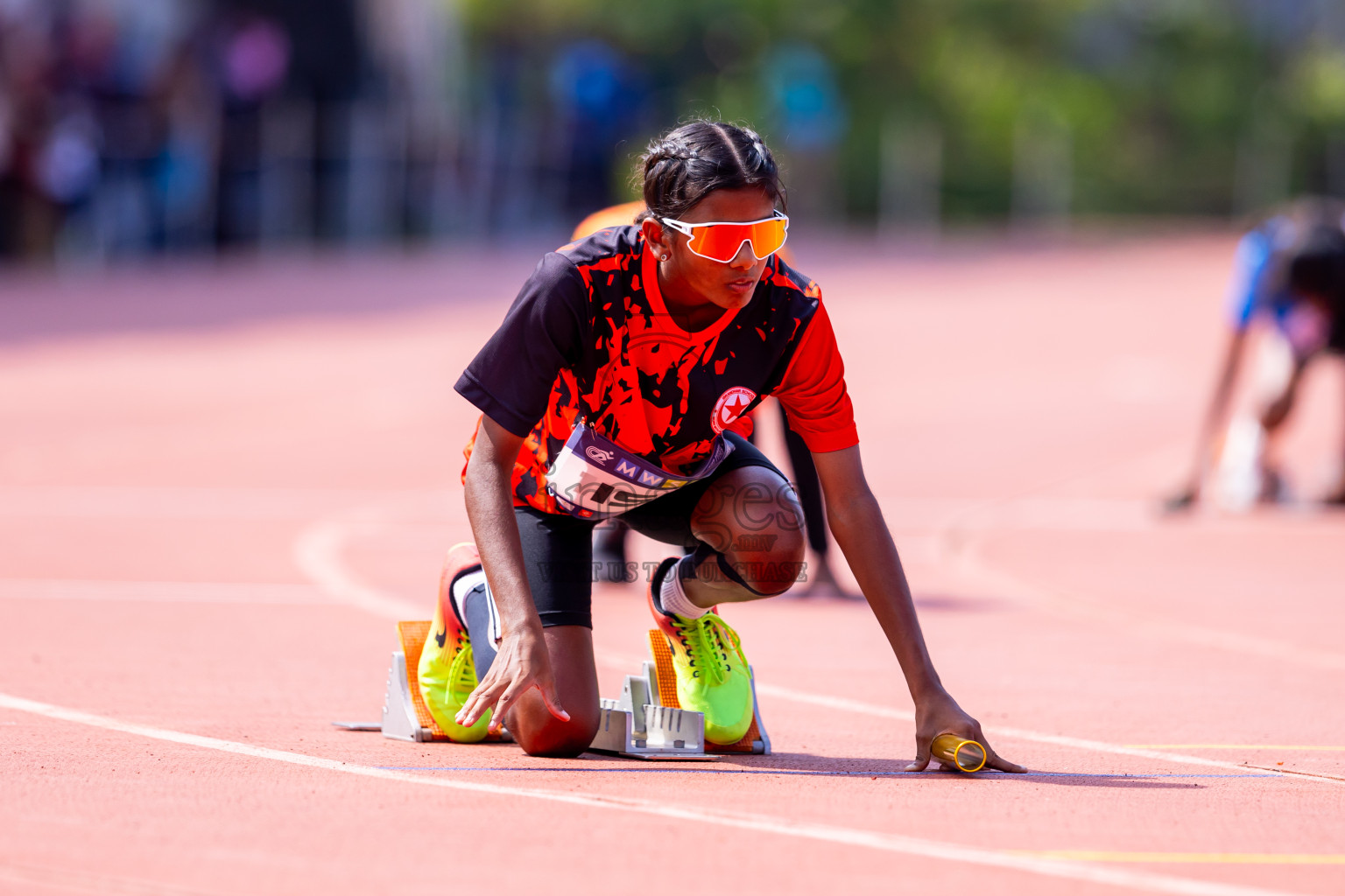 Day 6 of MWSC Interschool Athletics Championships 2024 held in Hulhumale Running Track, Hulhumale, Maldives on Thursday, 14th November 2024. Photos by: Nausham Waheed / Images.mv