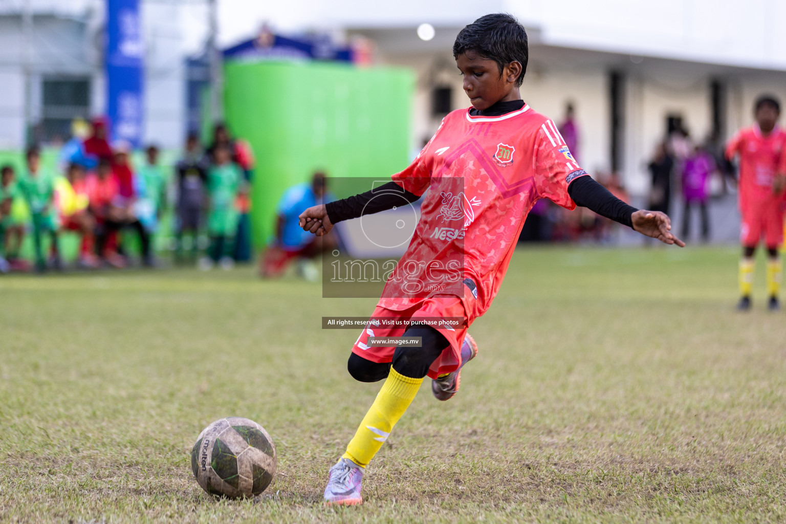 Day 3 of Nestle Kids Football Fiesta, held in Henveyru Football Stadium, Male', Maldives on Friday, 13th October 2023 Photos: Hassan Simah, Ismail Thoriq, Mohamed Mahfooz Moosa, Nausham Waheed / images.mv