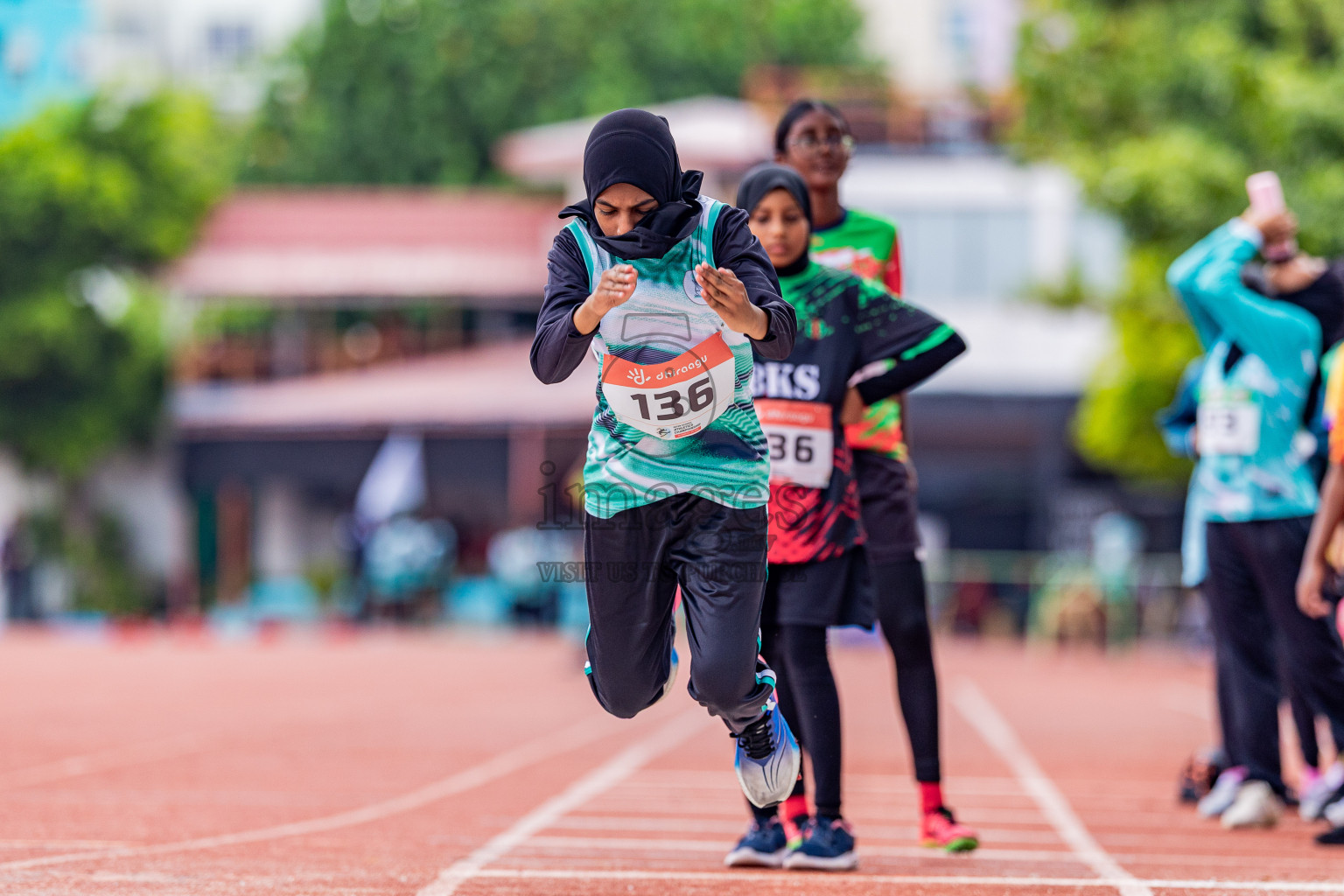 Day 4 of Inter-school Athletics Championship 2025 held in Ekuveni Synthetic Track, Male', Maldives on Thursday, 09th October 2025. Photos by: Areef Adam / Images.mv