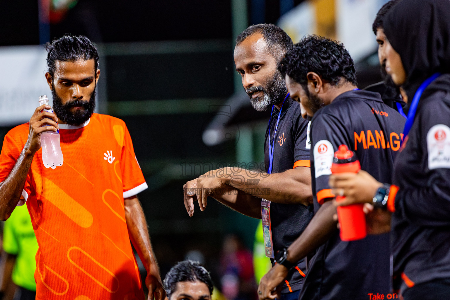 Dhiraagu vs RRC in Quarter Finals of Club Maldives Cup 2024 held in Rehendi Futsal Ground, Hulhumale', Maldives on Friday, 11th October 2024. Photos: Nausham Waheed / images.mv