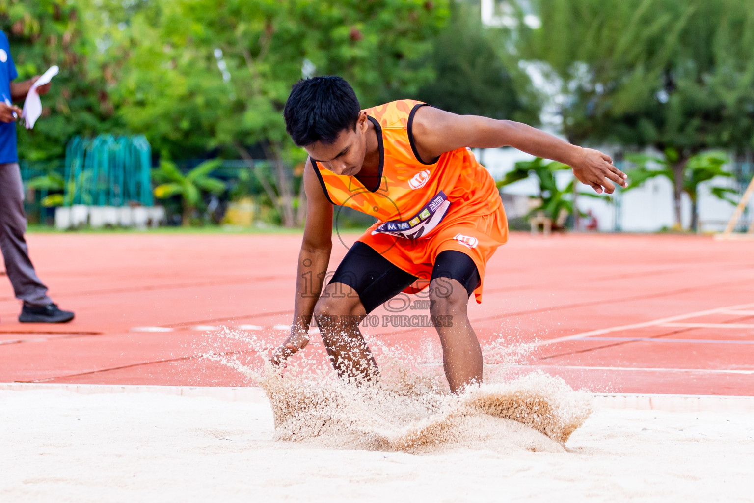 Day 3 of MWSC Interschool Athletics Championships 2024 held in Hulhumale Running Track, Hulhumale, Maldives on Monday, 11th November 2024. Photos by:  Nausham Waheed / Images.mv