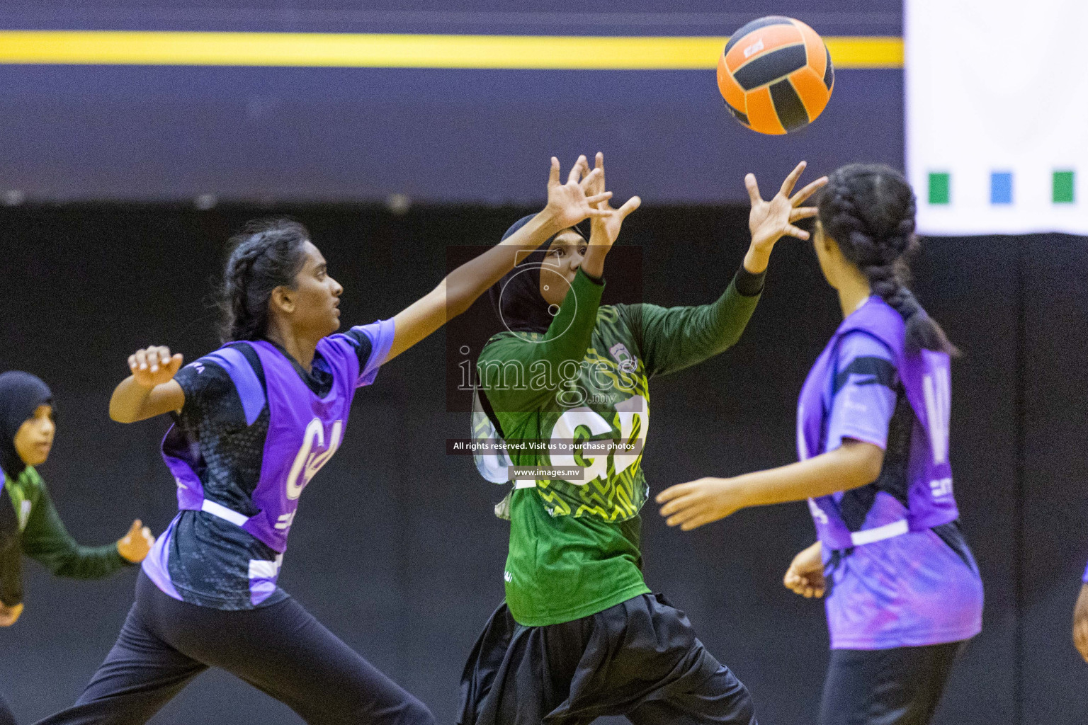 Day4 of 24th Interschool Netball Tournament 2023 was held in Social Center, Male', Maldives on 30th October 2023. Photos: Nausham Waheed / images.mv