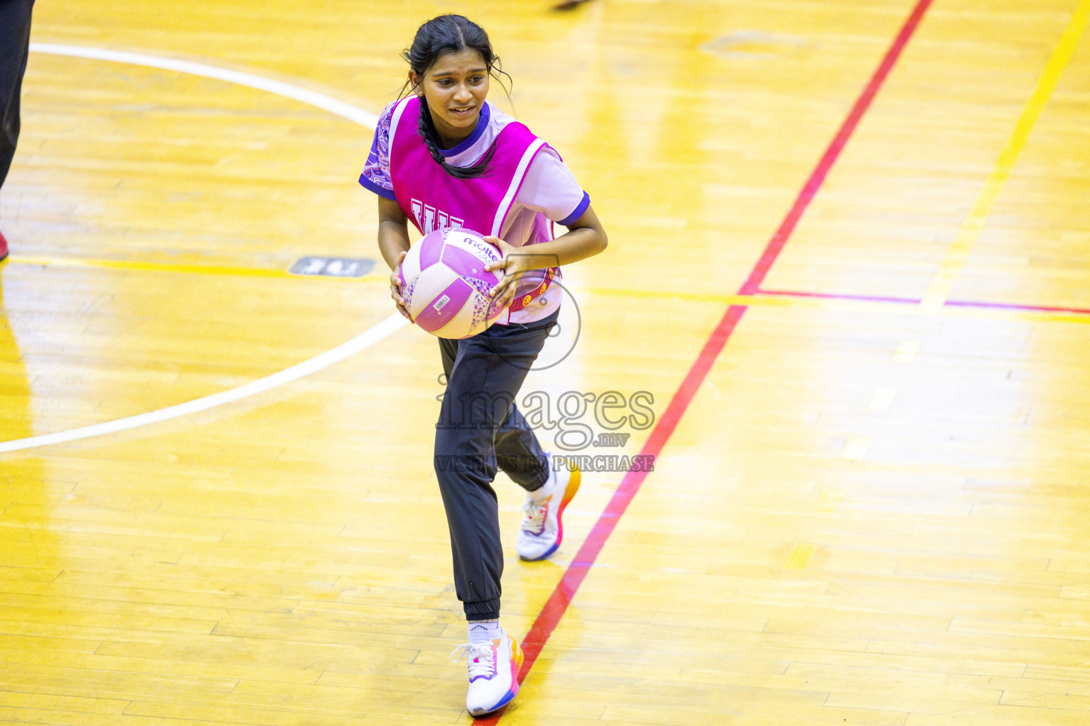 Club Matrix vs N Sports Academy in Day 6 of 24th Milo Netball Association Championship held in Social Center at Male', Maldives on Saturday, 6th September 2025. Photos: Yasna Ahmed / images.mv