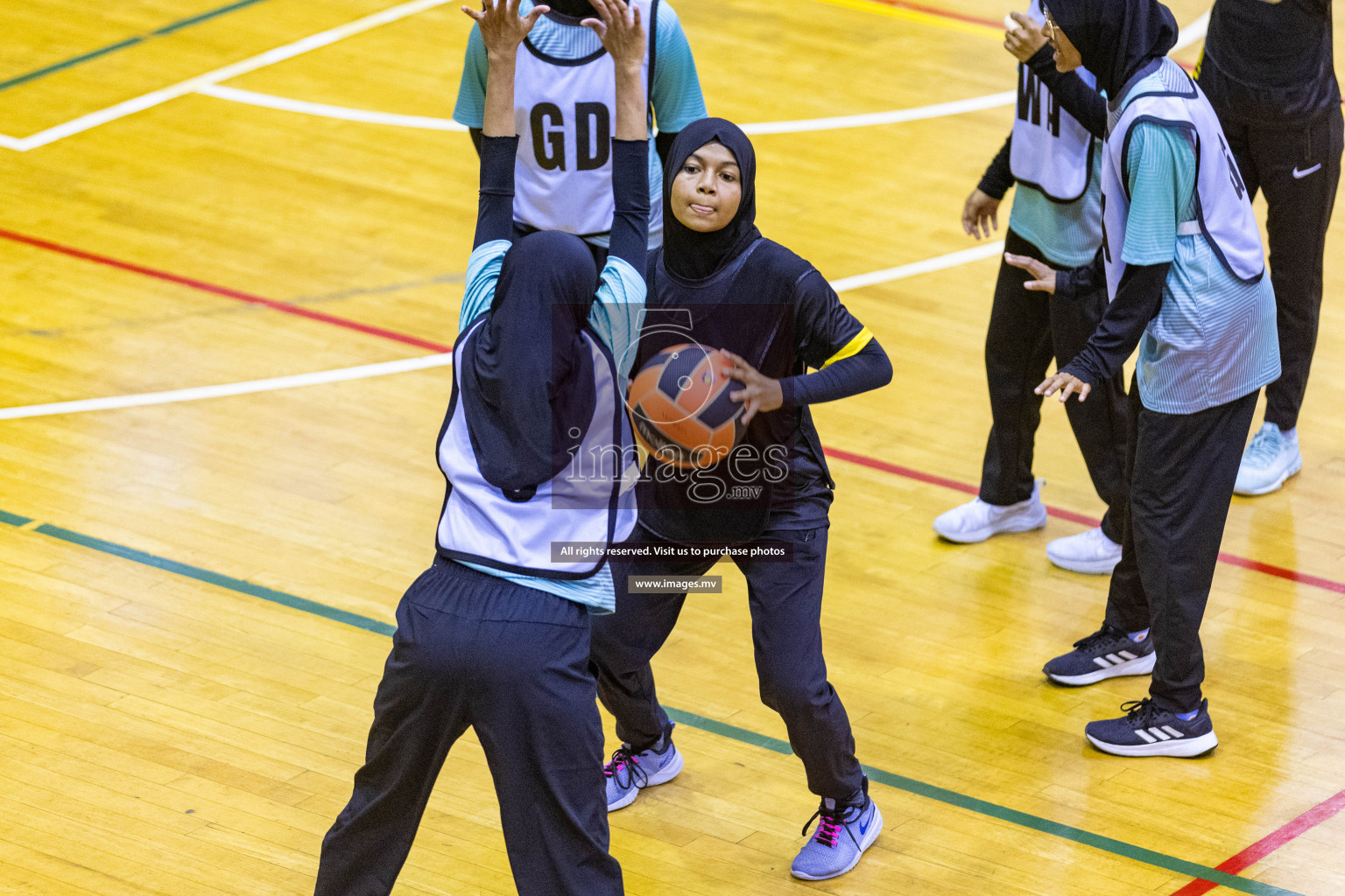 Day7 of 24th Interschool Netball Tournament 2023 was held in Social Center, Male', Maldives on 2nd November 2023. Photos: Nausham Waheed / images.mv