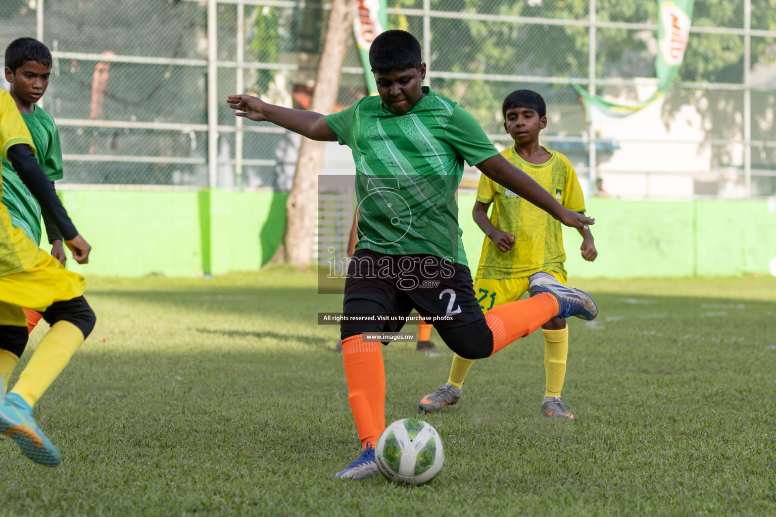 Day 1 of MILO Academy Championship 2023 (U12) was held in Henveiru Football Grounds, Male', Maldives, on Friday, 18th August 2023. Photos: Mohamed Mahfooz Moosa / images.mv