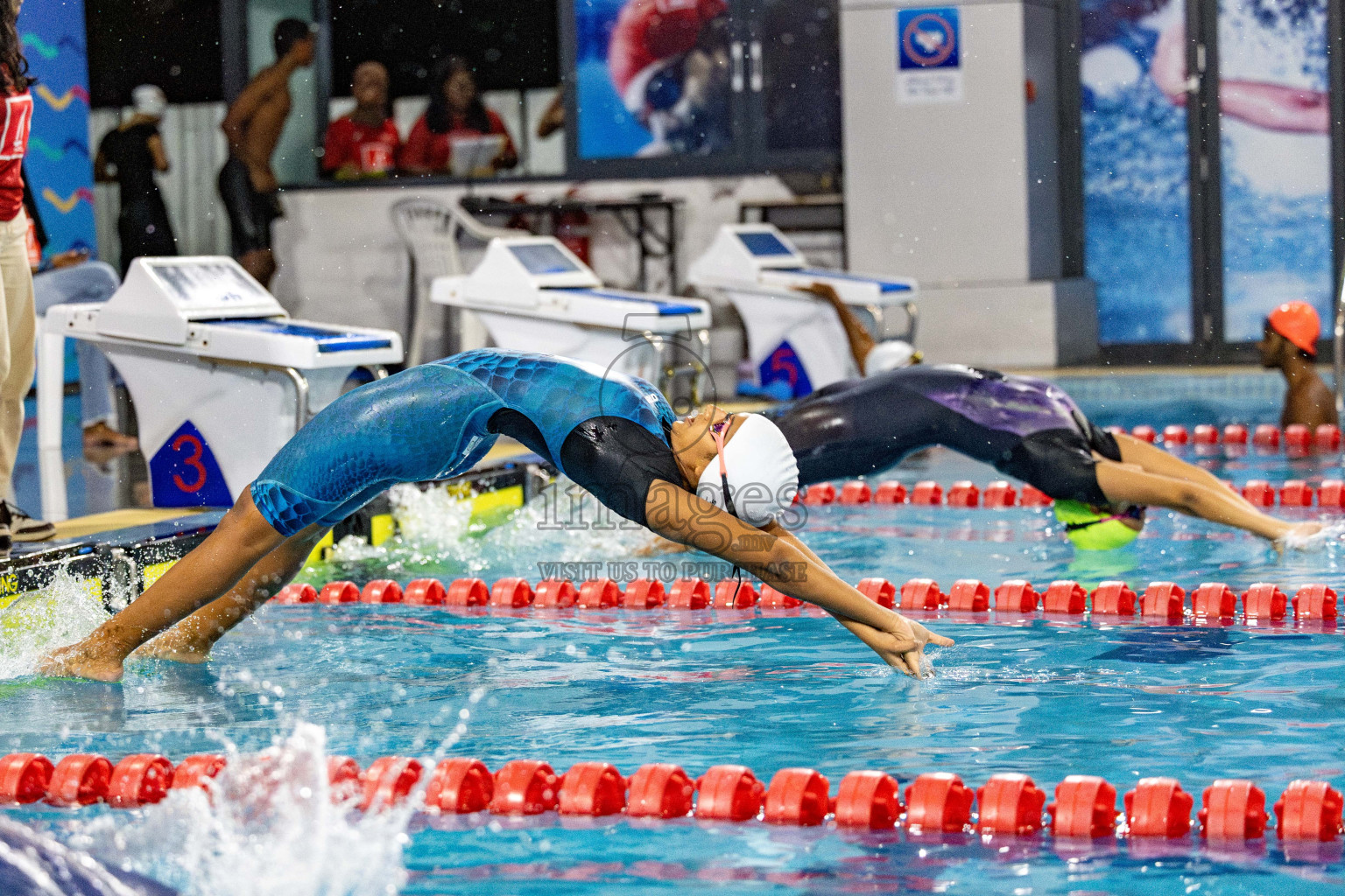 Day 5 of National Swimming Competition 2024 held in Hulhumale', Maldives on Tuesday, 17th December 2024. Photos: Hassan Simah / images.mv