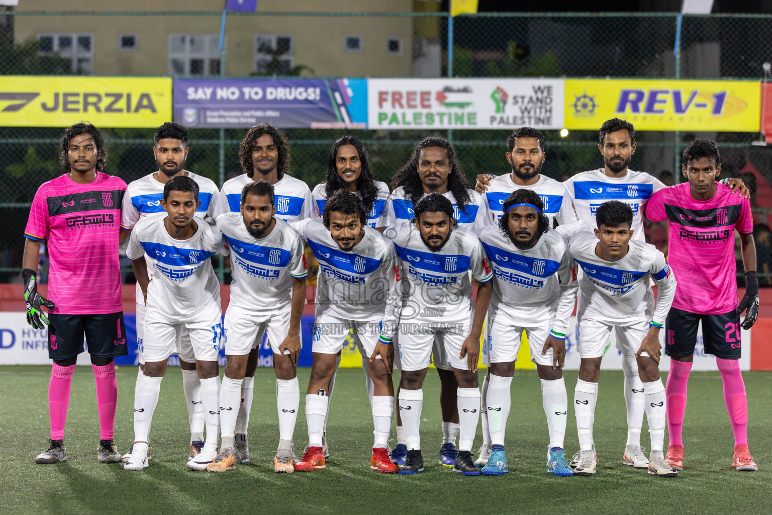 S Hithadhoo vs S Maradhoo in Day 18 of Golden Futsal Challenge 2024 was held on Thursday, 1st February 2024, in Hulhumale', Maldives Photos: Mohamed Mahfooz Moosa, / images.mv