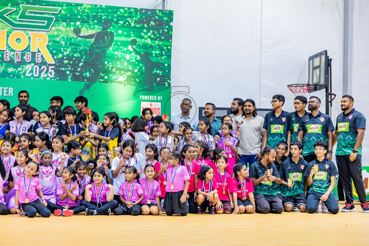 Day 3 of Milo 5 x 5 Junior Challenge 2025 - Basketball tournament held in Basketball Training Center, Male', Maldives on Saturday, 11th October 2025. Photos by: Nausham Waheed, Areef Adam / Images.mv
