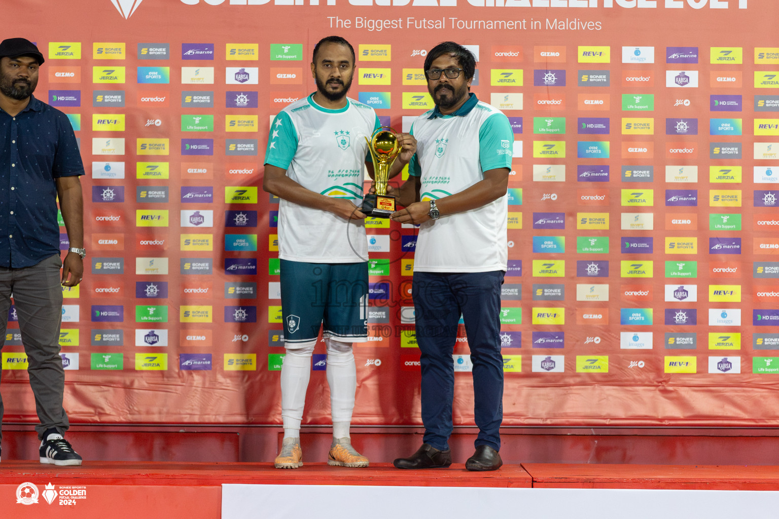 R Dhuvaafaru vs R Alifushi in Day 18 of Golden Futsal Challenge 2024 was held on Thursday, 1st February 2024, in Hulhumale', Maldives Photos: Mohamed Mahfooz Moosa, / images.mv