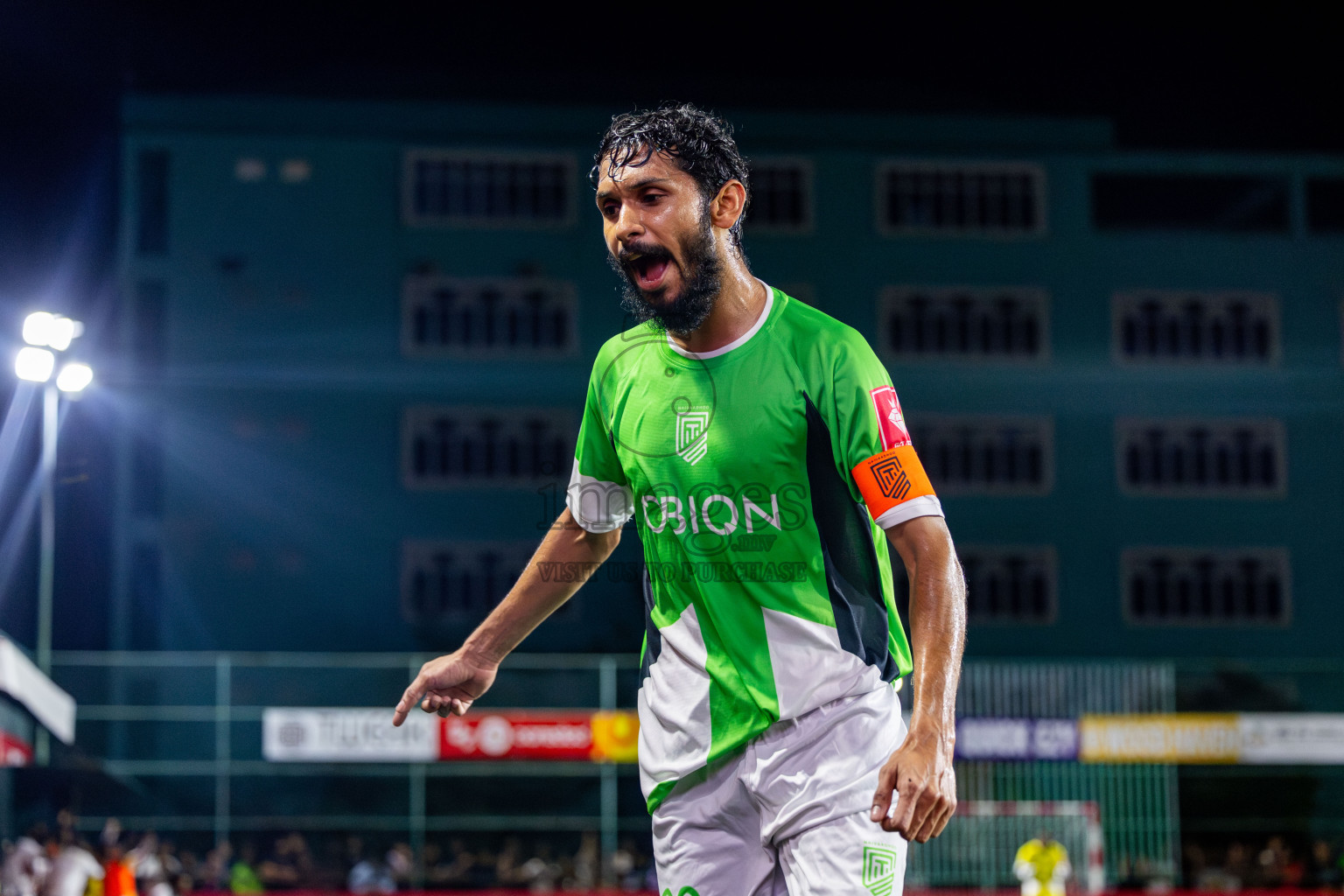 HDh Naivaadhoo vs HDh Makunudhoo in Atoll Round Semi-Final on Day 23 of Golden Futsal Challenge 2025 was held on Monday , 27th January 2025, in Hulhumale', Maldives. Photos: Nausham Waheed / images.mv
