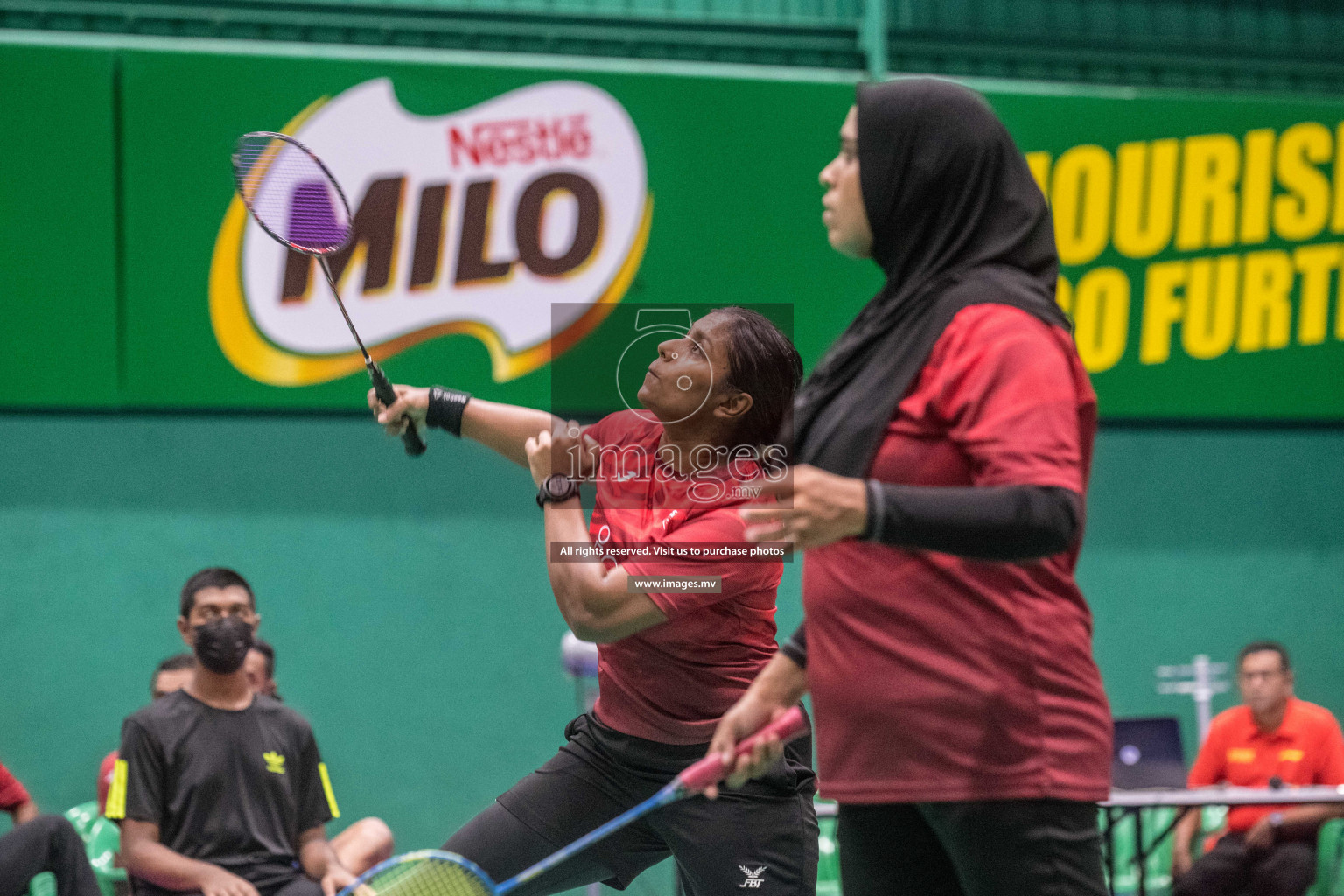 Day 2 of Badminton association mixed group championship 2021 held in Male', Maldives Photos by Nausham Waheed