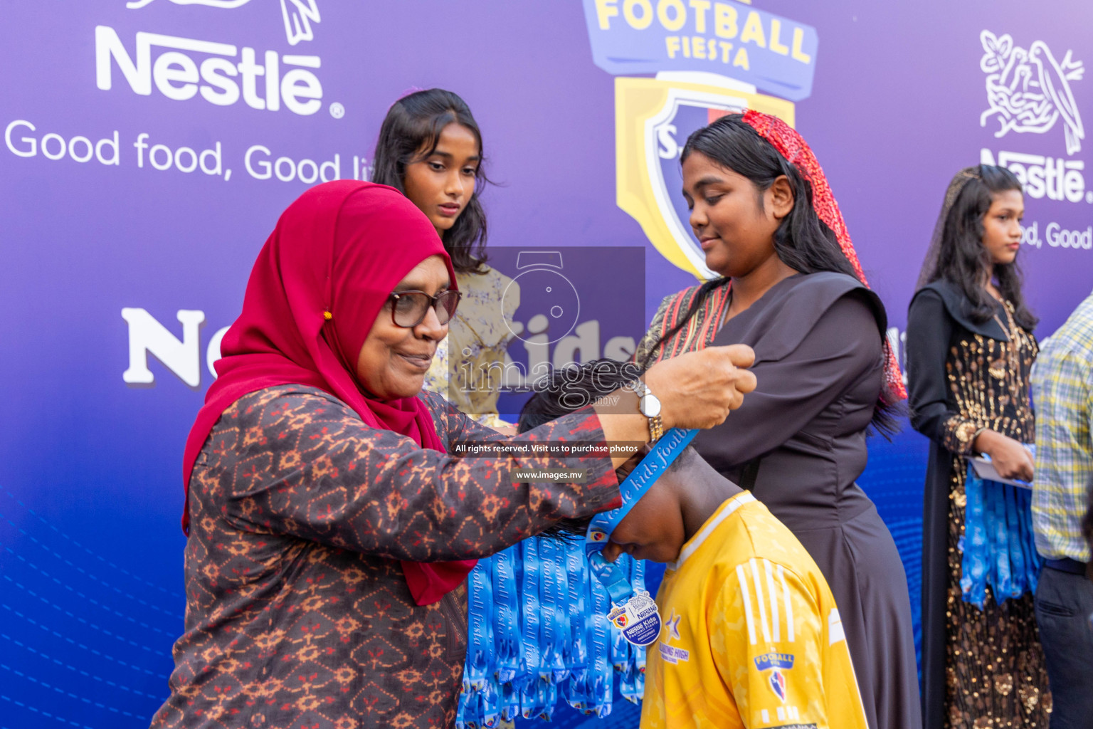 Day 4 of Nestle Kids Football Fiesta, held in Henveyru Football Stadium, Male', Maldives on Saturday, 14th October 2023
Photos: Ismail Thoriq / images.mv