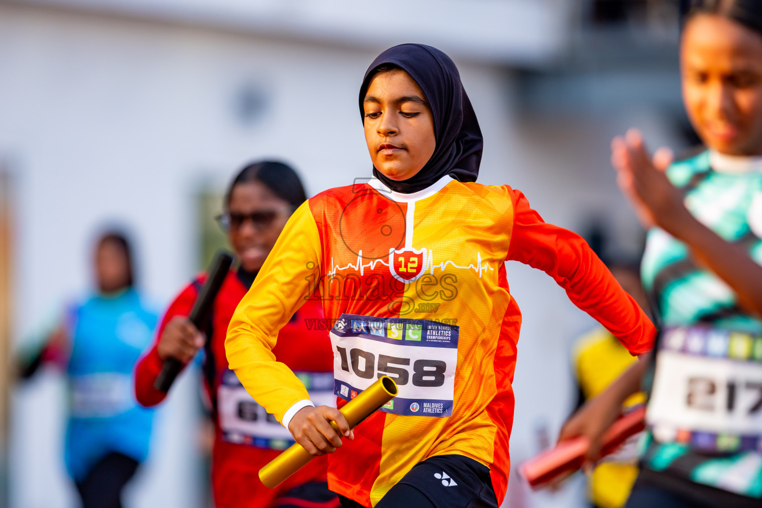 Day 5 of MWSC Interschool Athletics Championships 2024 held in Hulhumale Running Track, Hulhumale, Maldives on Wednesday, 13th November 2024. Photos by: Nausham Waheed / Images.mv